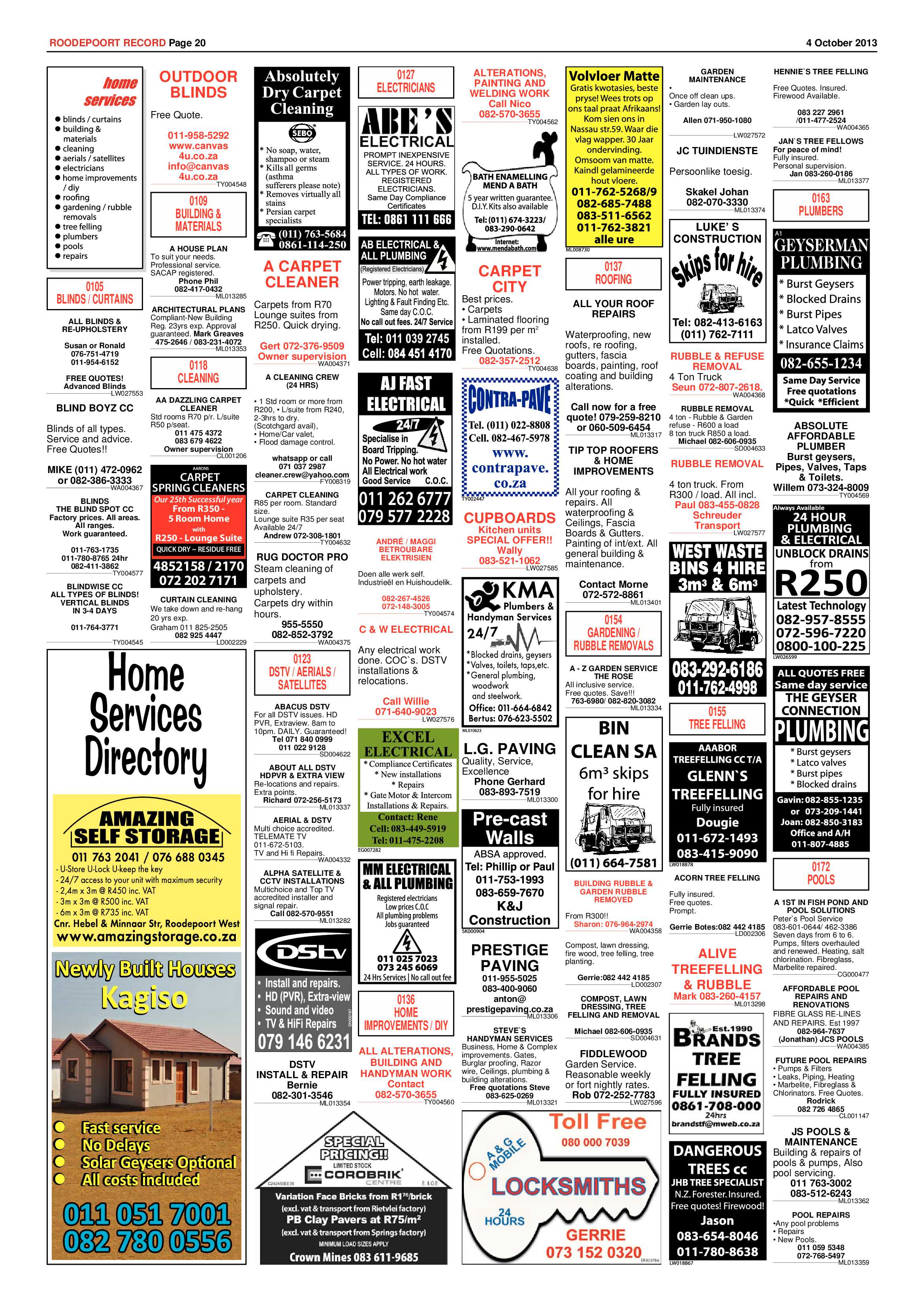 Roodepoort Record 4 October 2013 page 20