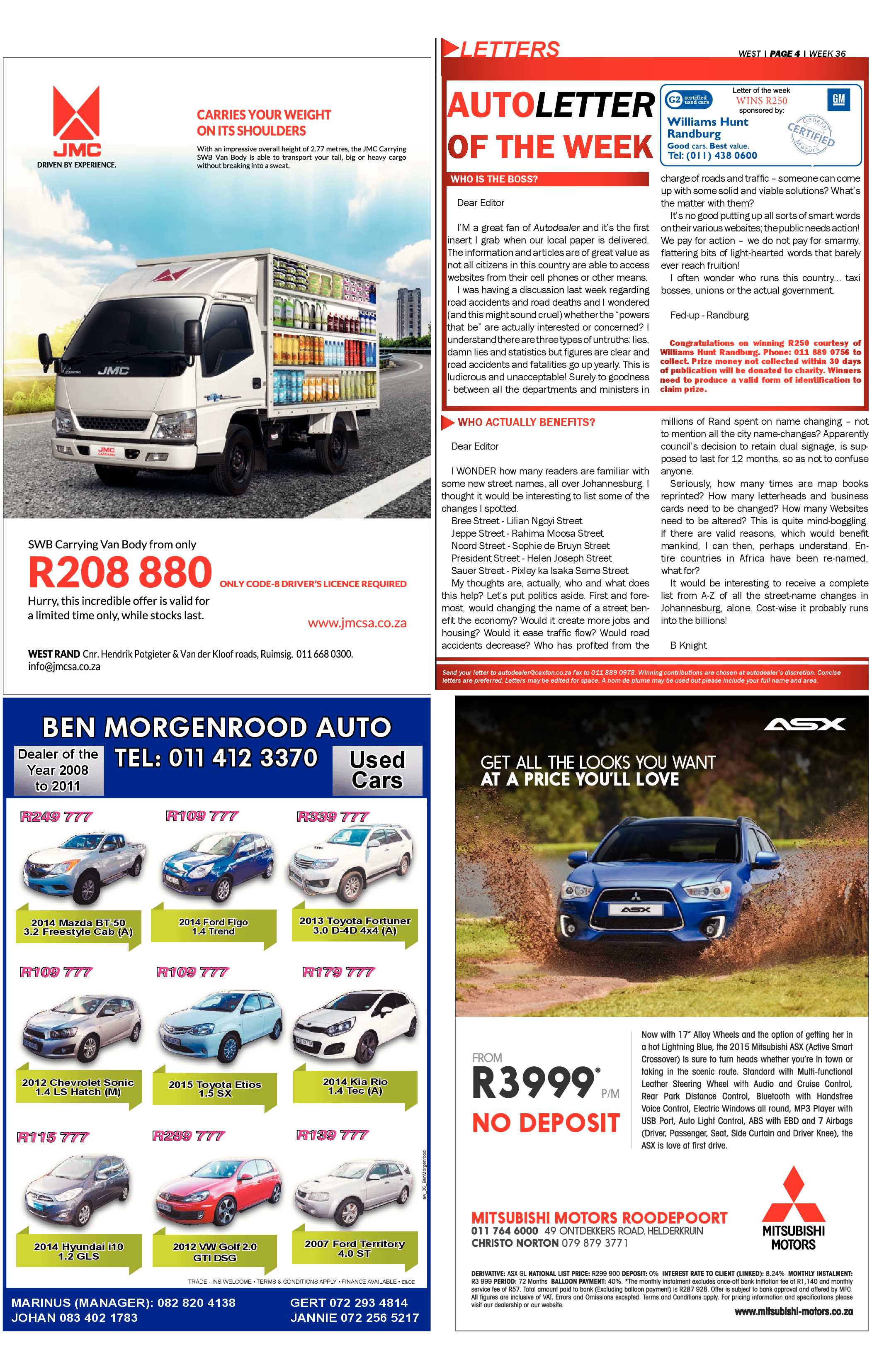 Roodepoort Record 4 September 2015 page 16