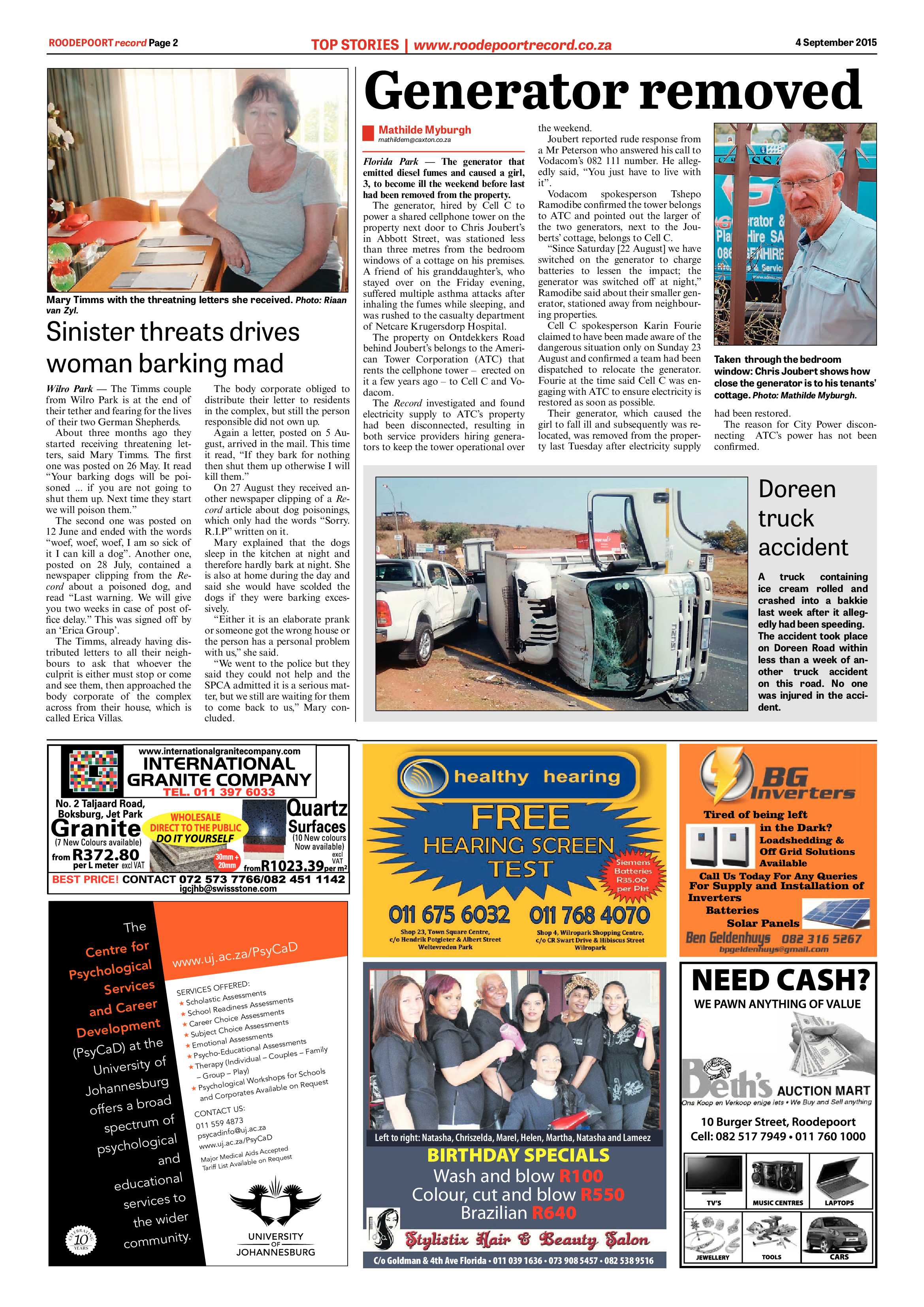Roodepoort Record 4 September 2015 page 2
