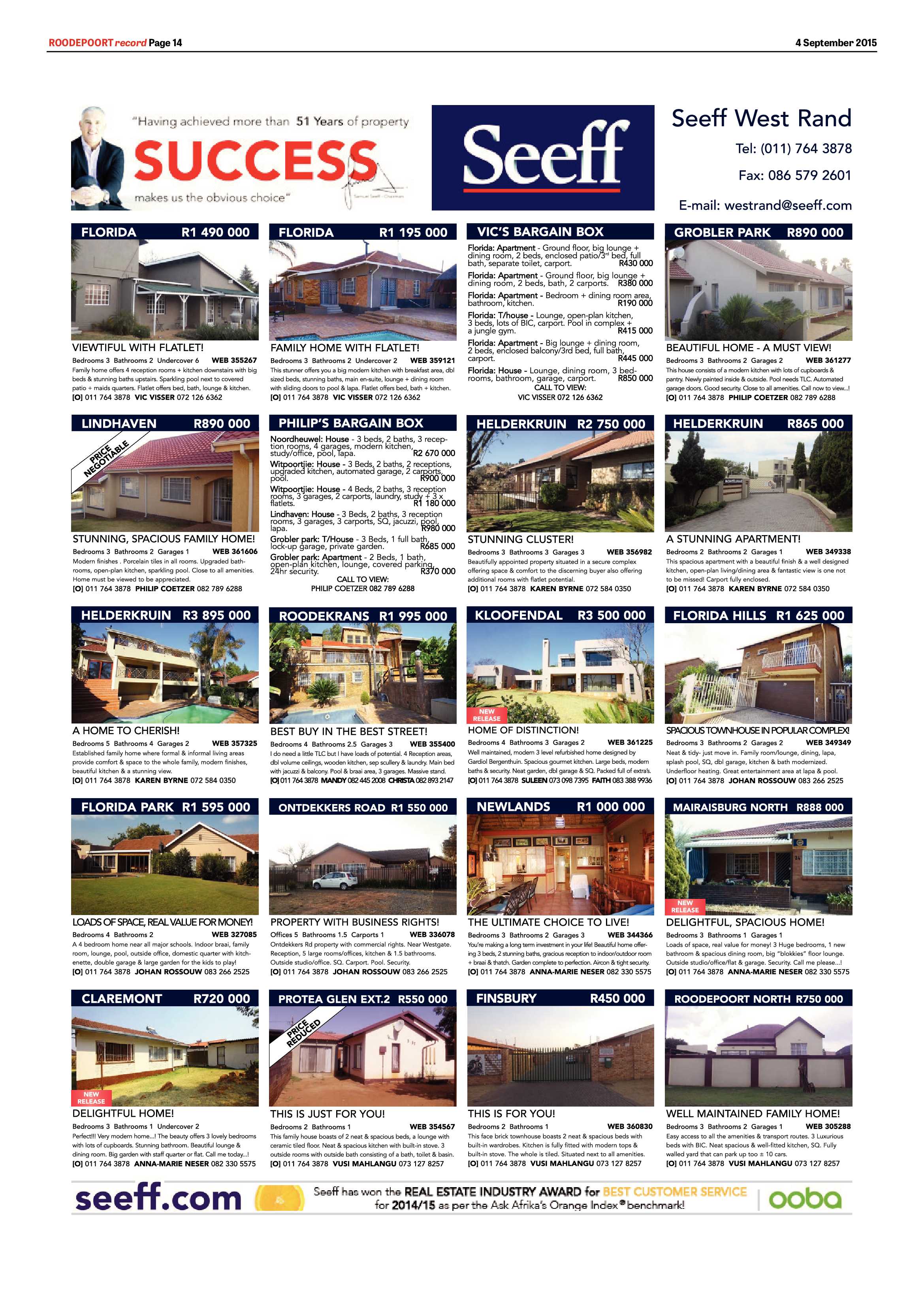 Roodepoort Record 4 September 2015 page 20