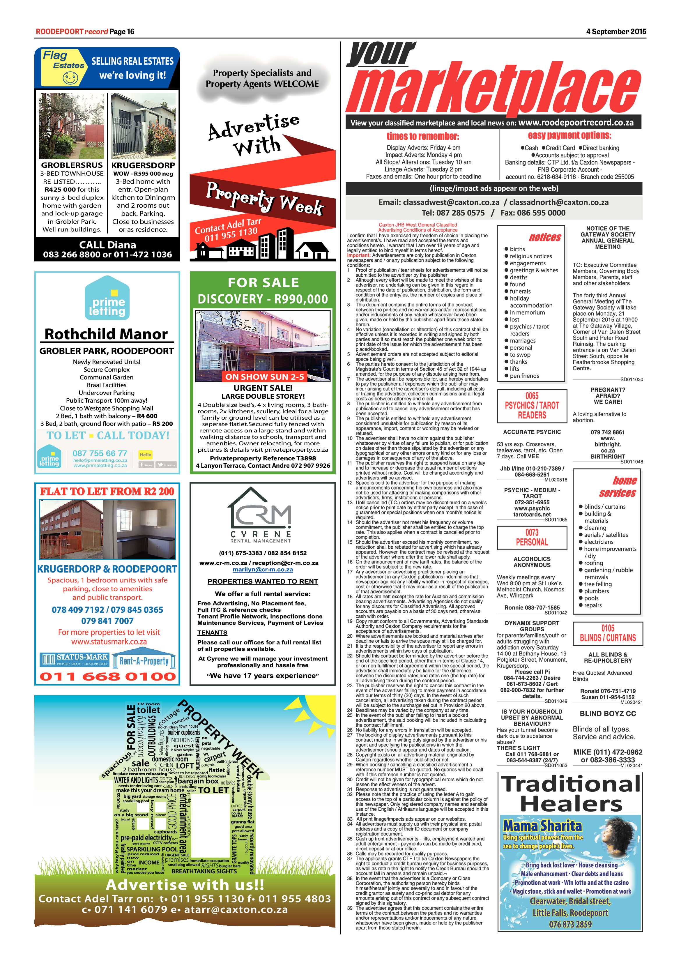 Roodepoort Record 4 September 2015 page 22