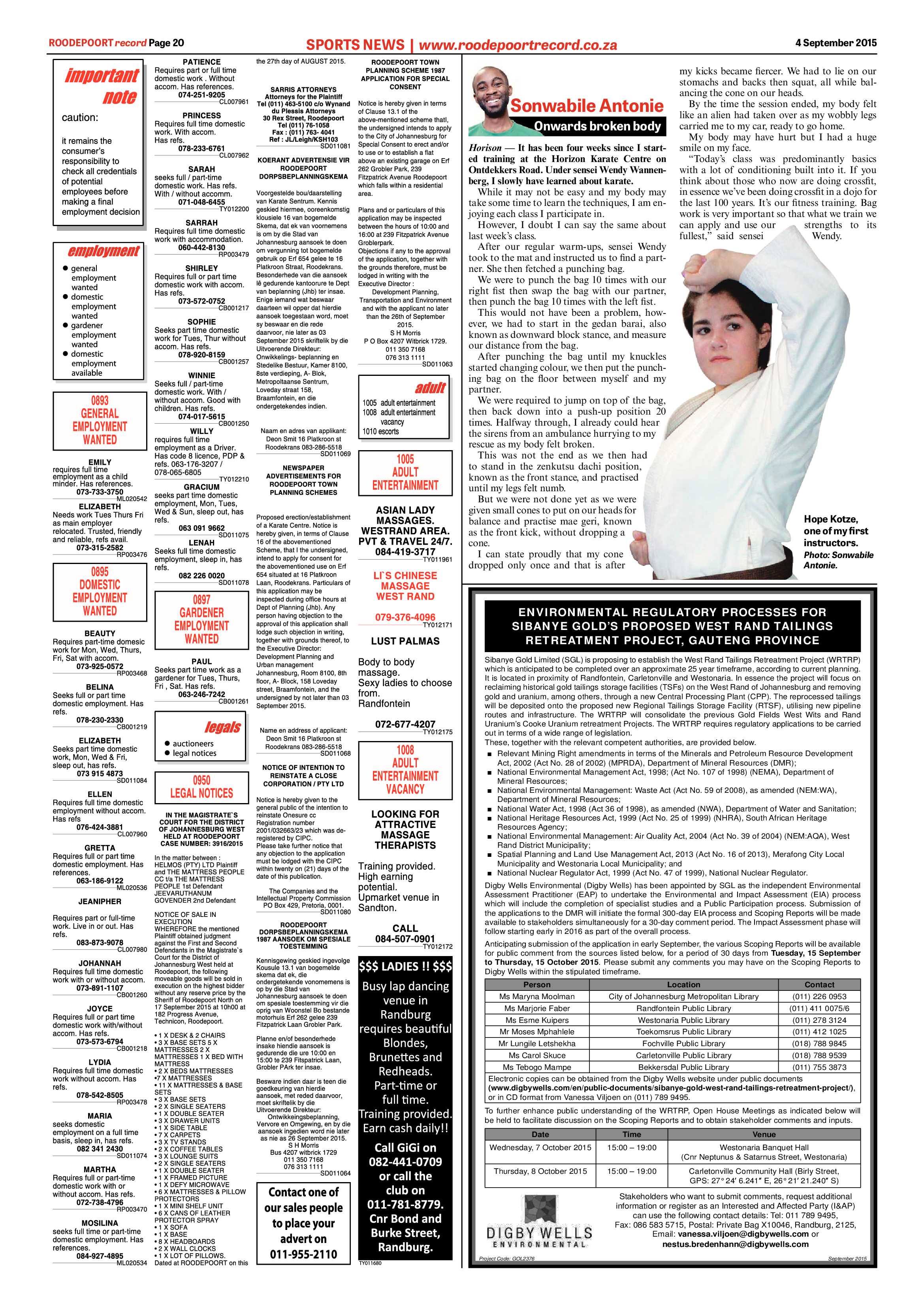 Roodepoort Record 4 September 2015 page 26