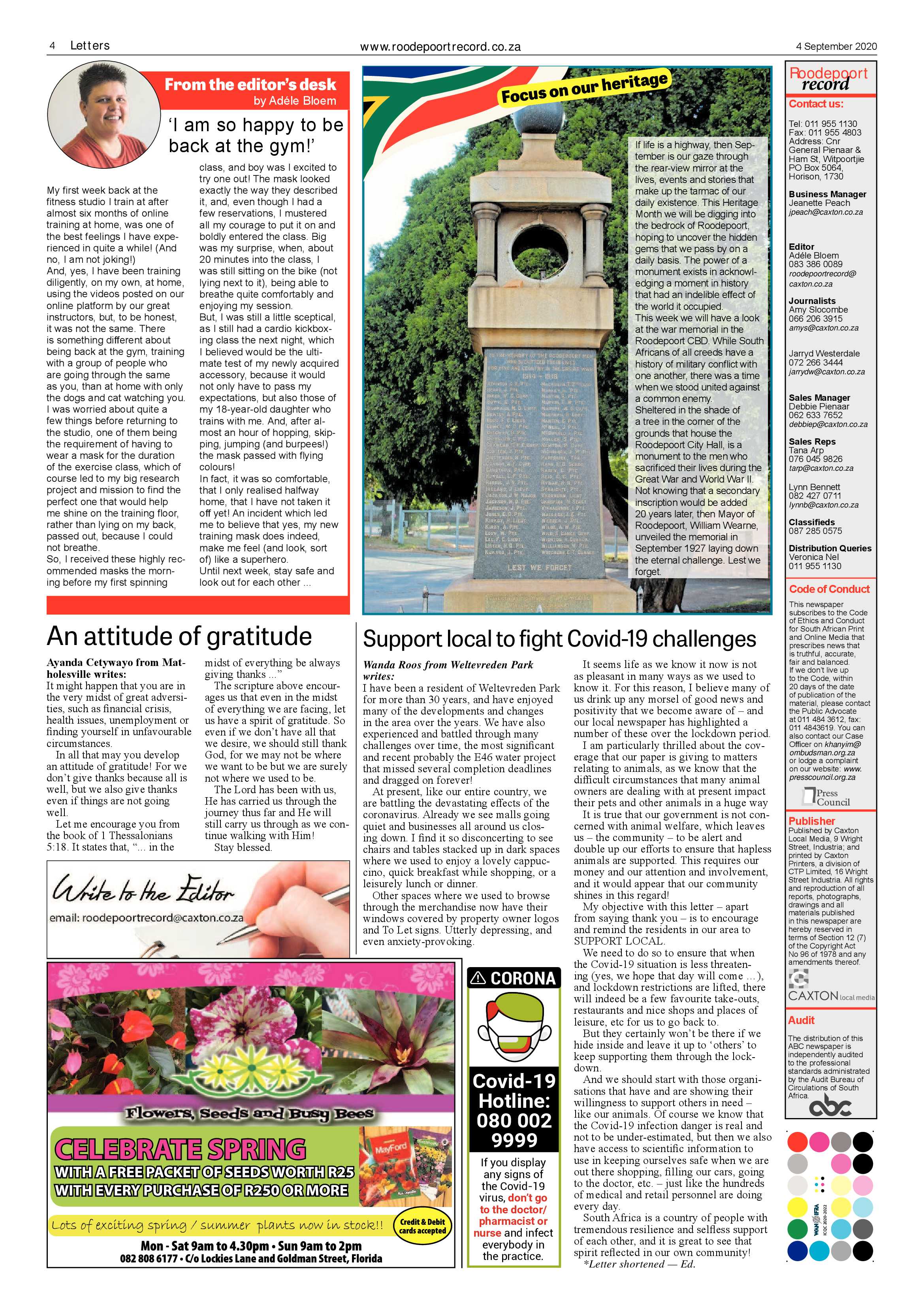 Roodepoort Record 4 September 2020 page 4