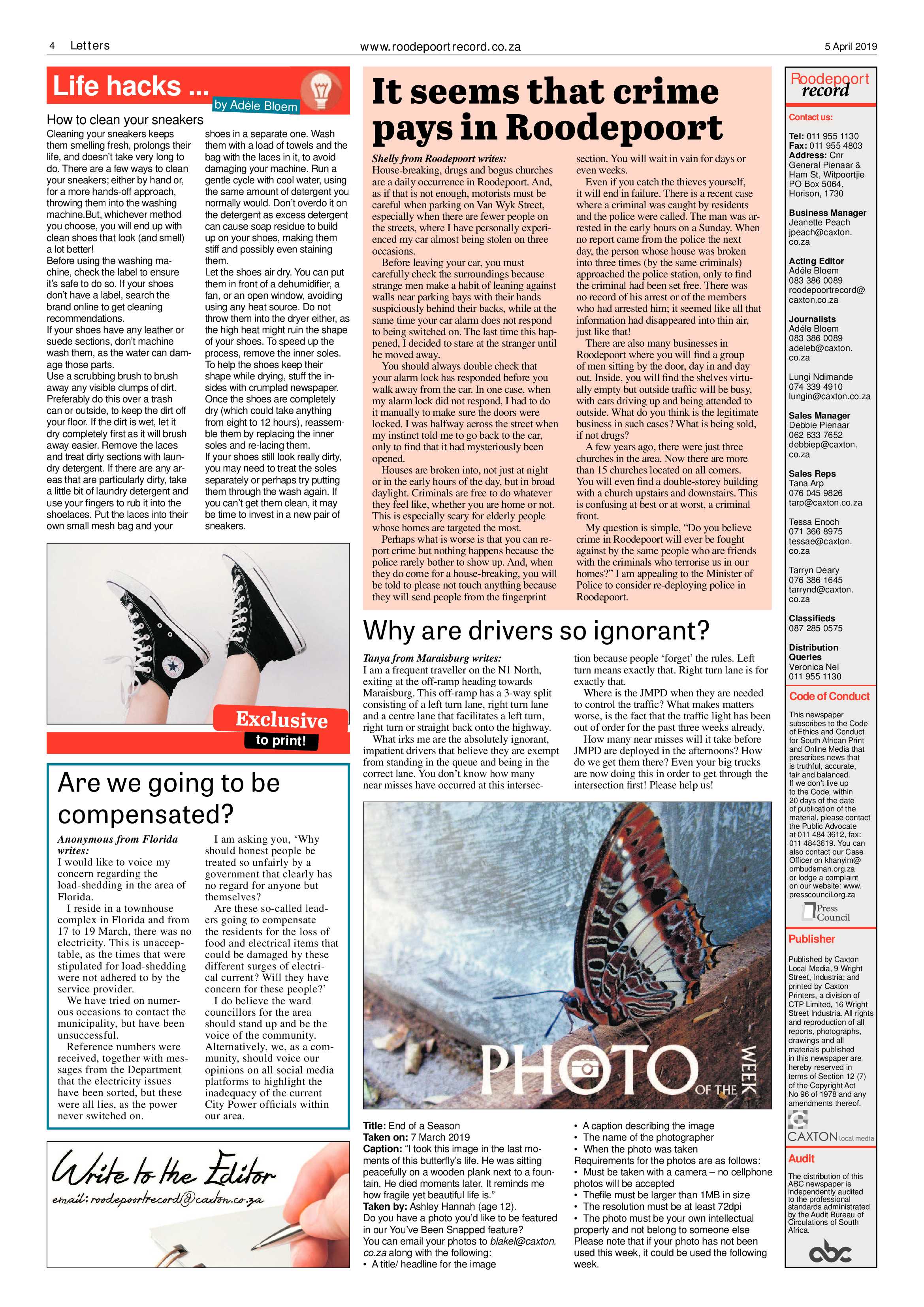 Roodepoort Record 5 April 2019 page 4