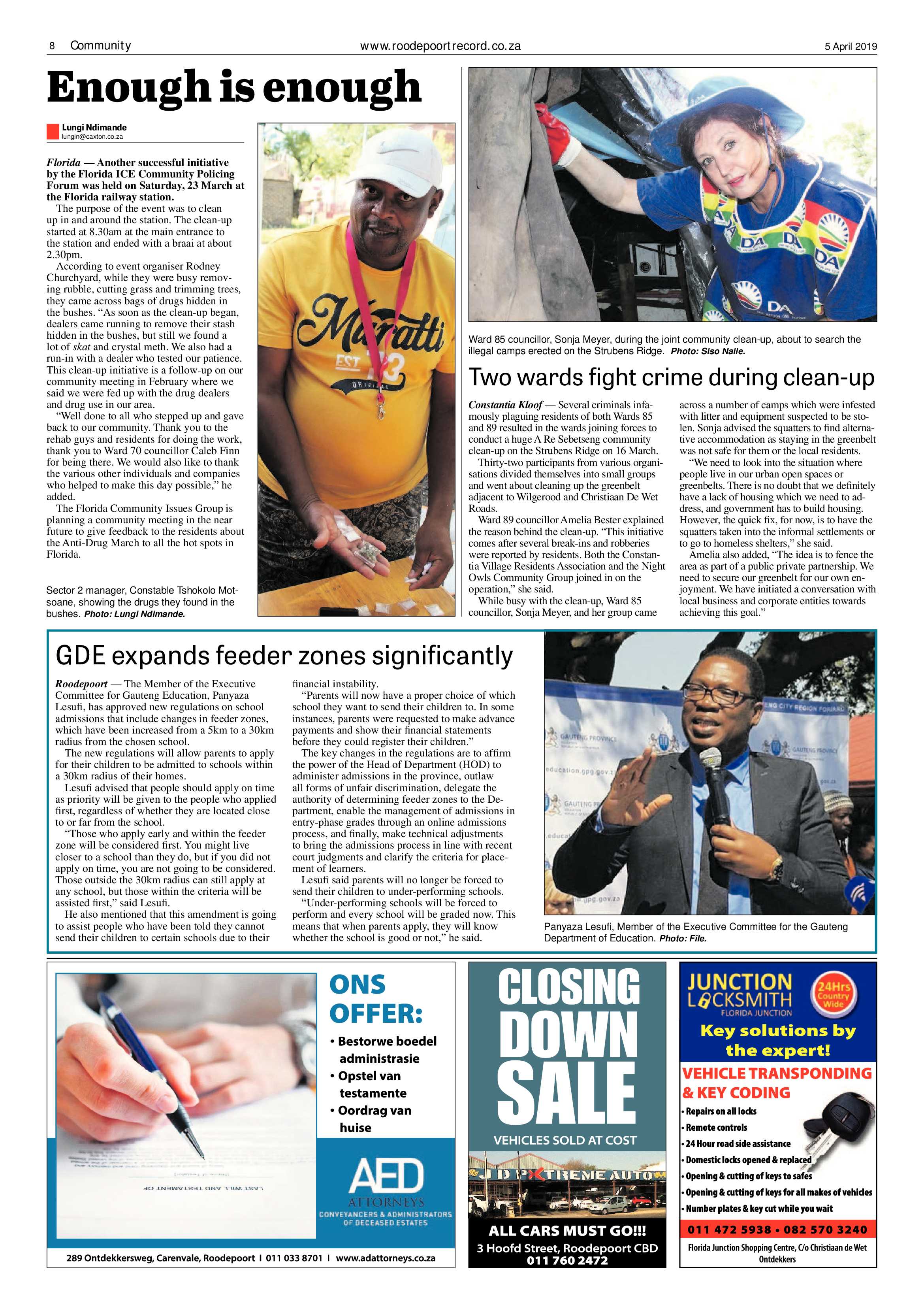 Roodepoort Record 5 April 2019 page 8