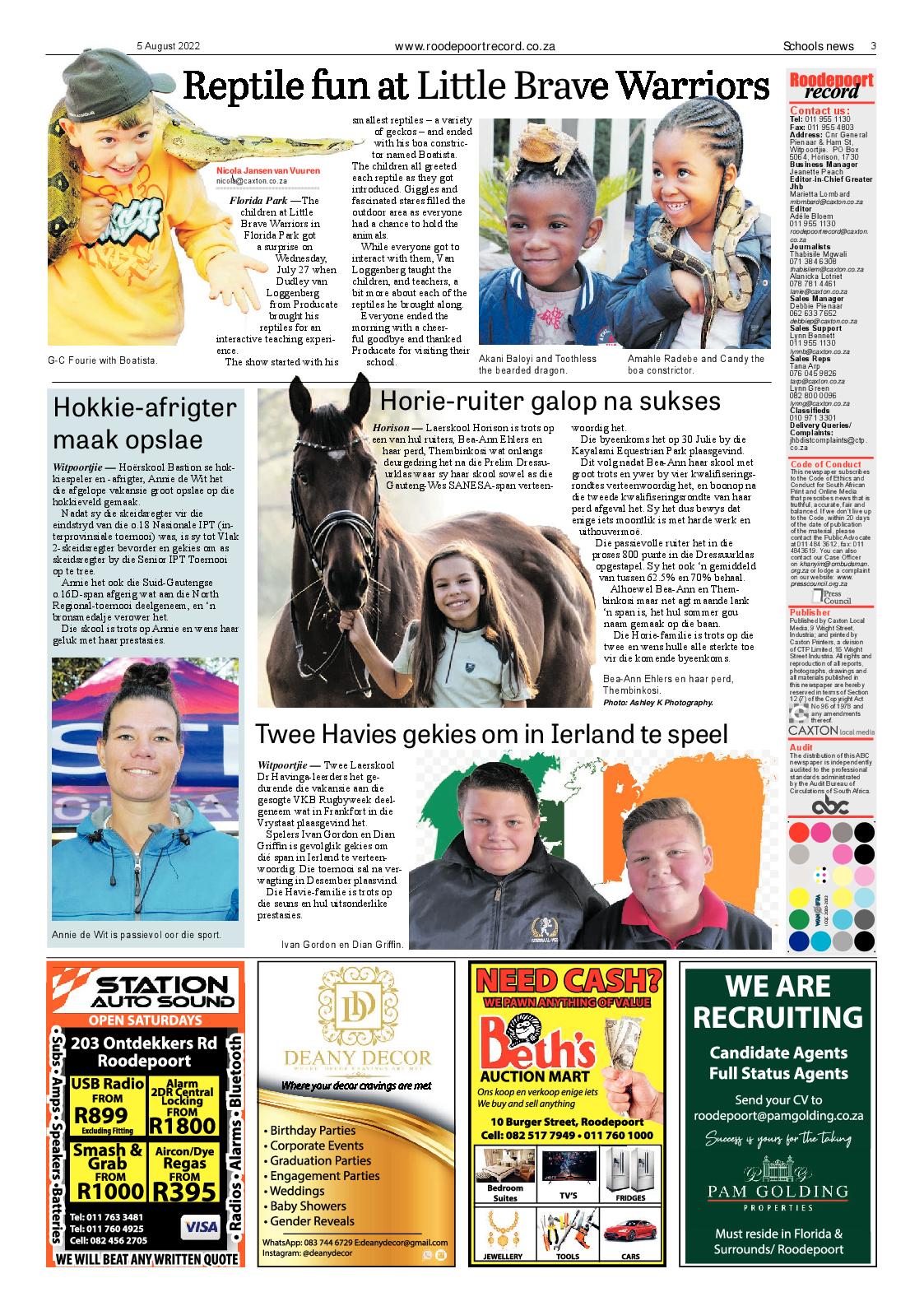 Roodepoort Record 5 August 2022 page 3
