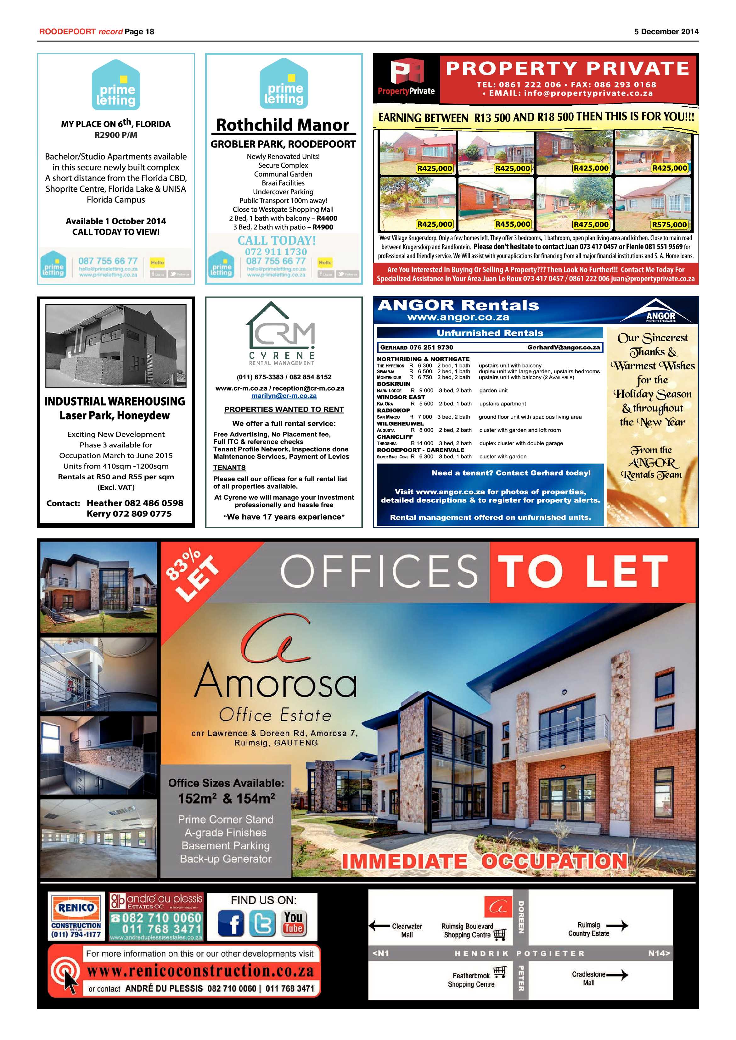 Roodepoort Record 5 December 2014 page 18