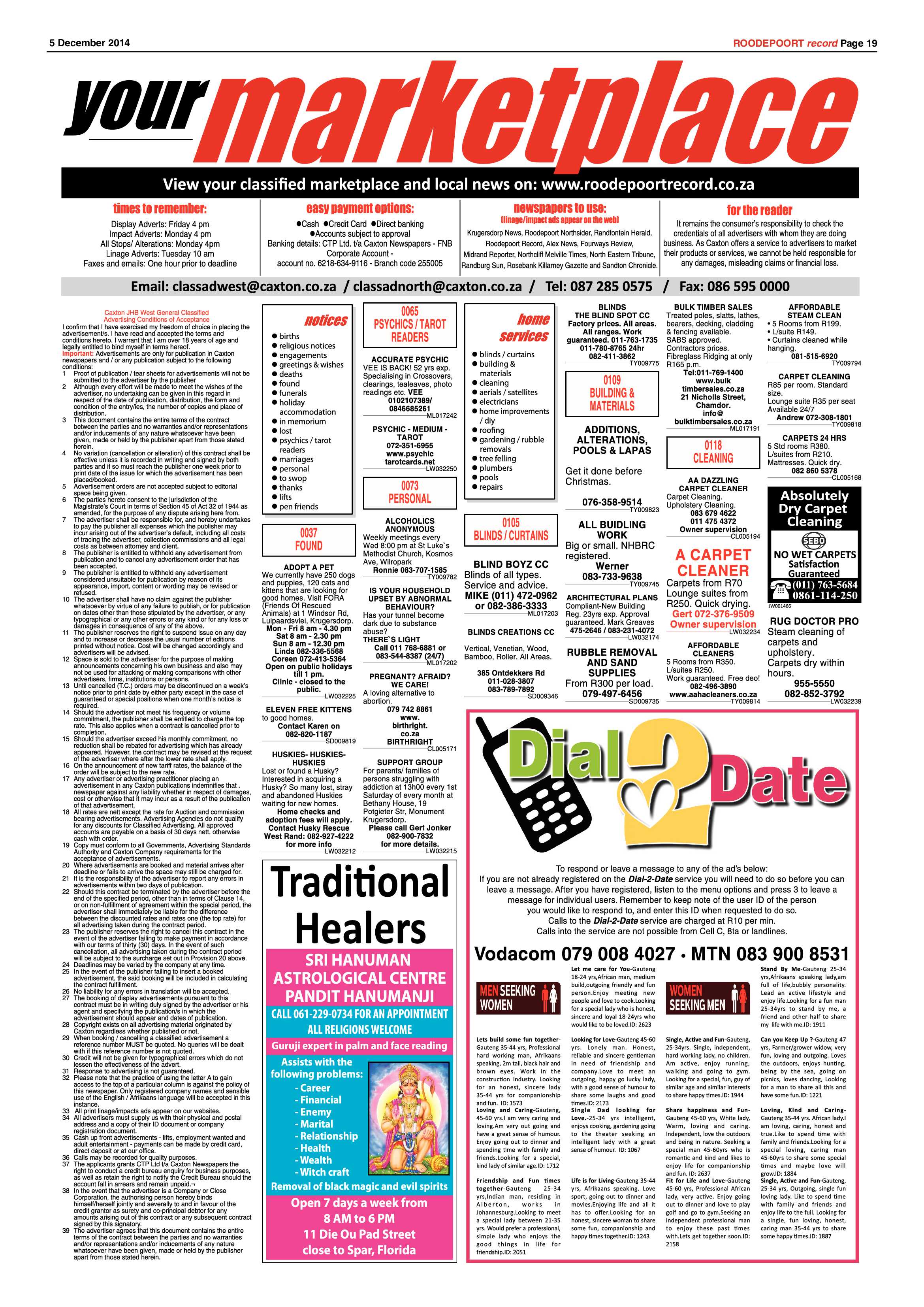 Roodepoort Record 5 December 2014 page 19