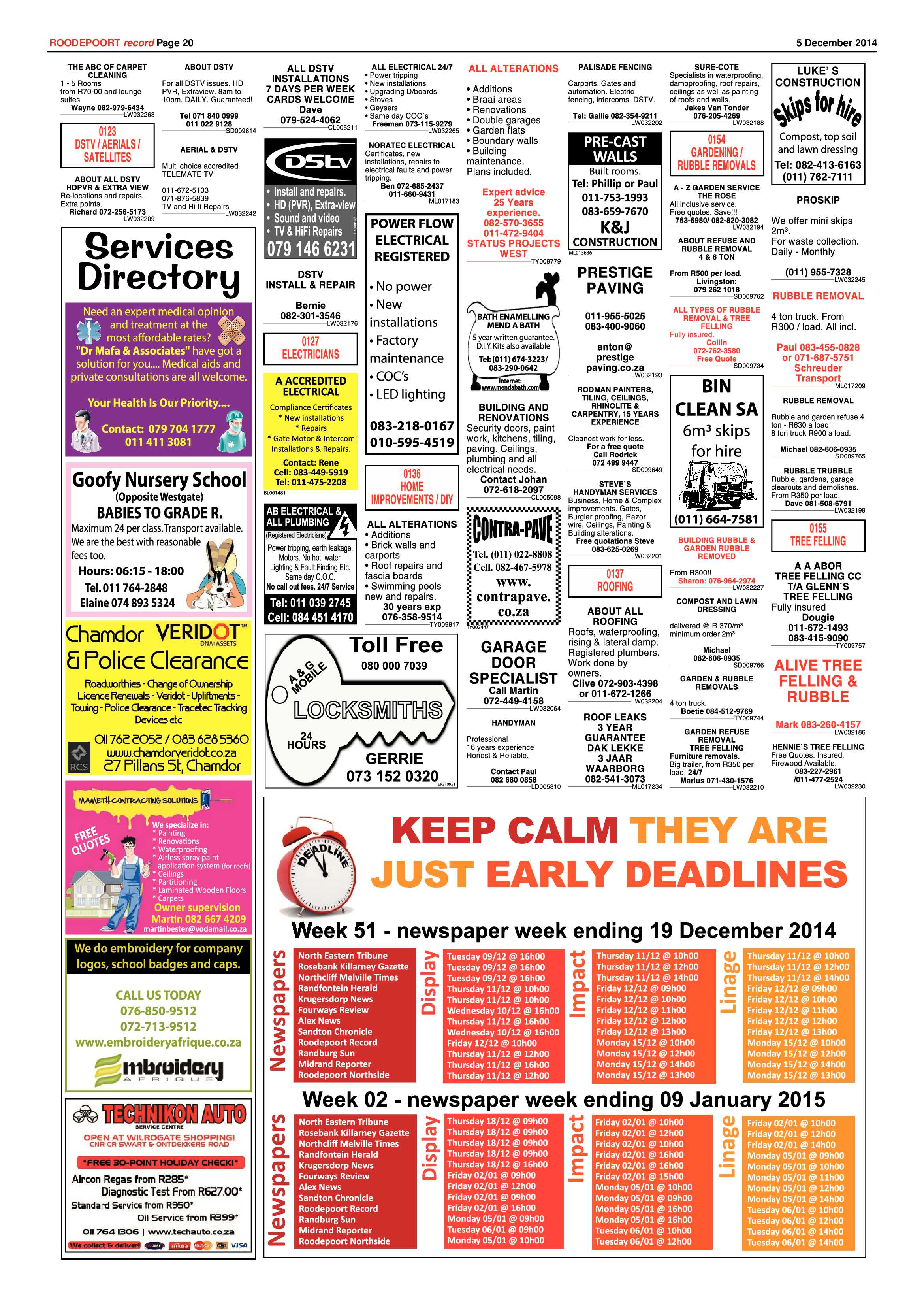 Roodepoort Record 5 December 2014 page 20