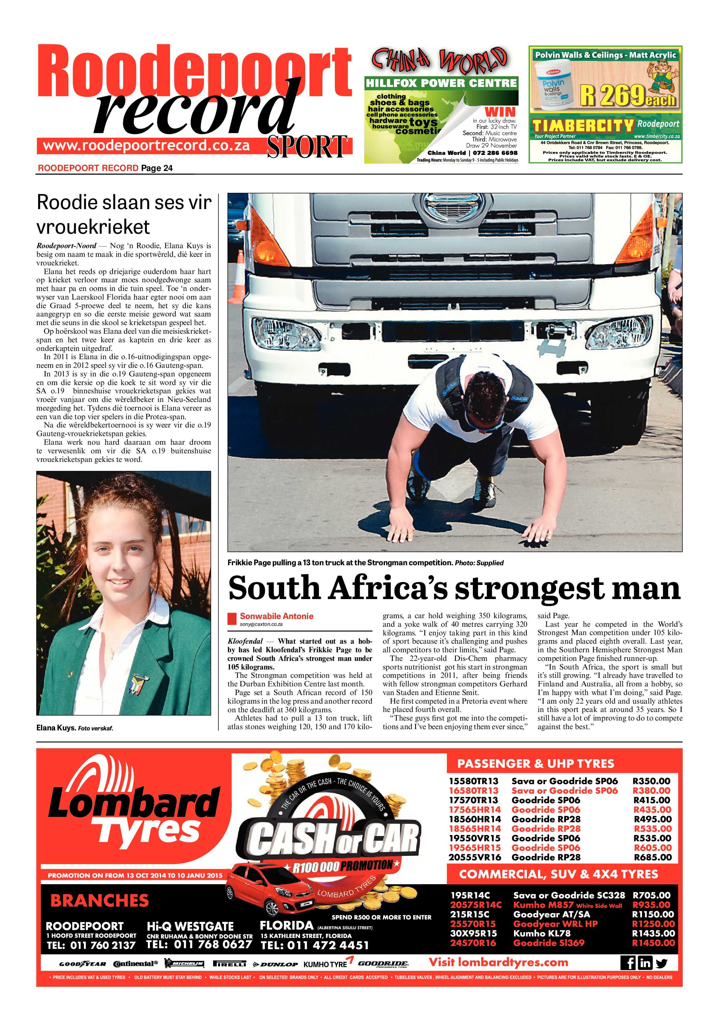 Roodepoort Record 5 December 2014 page 24