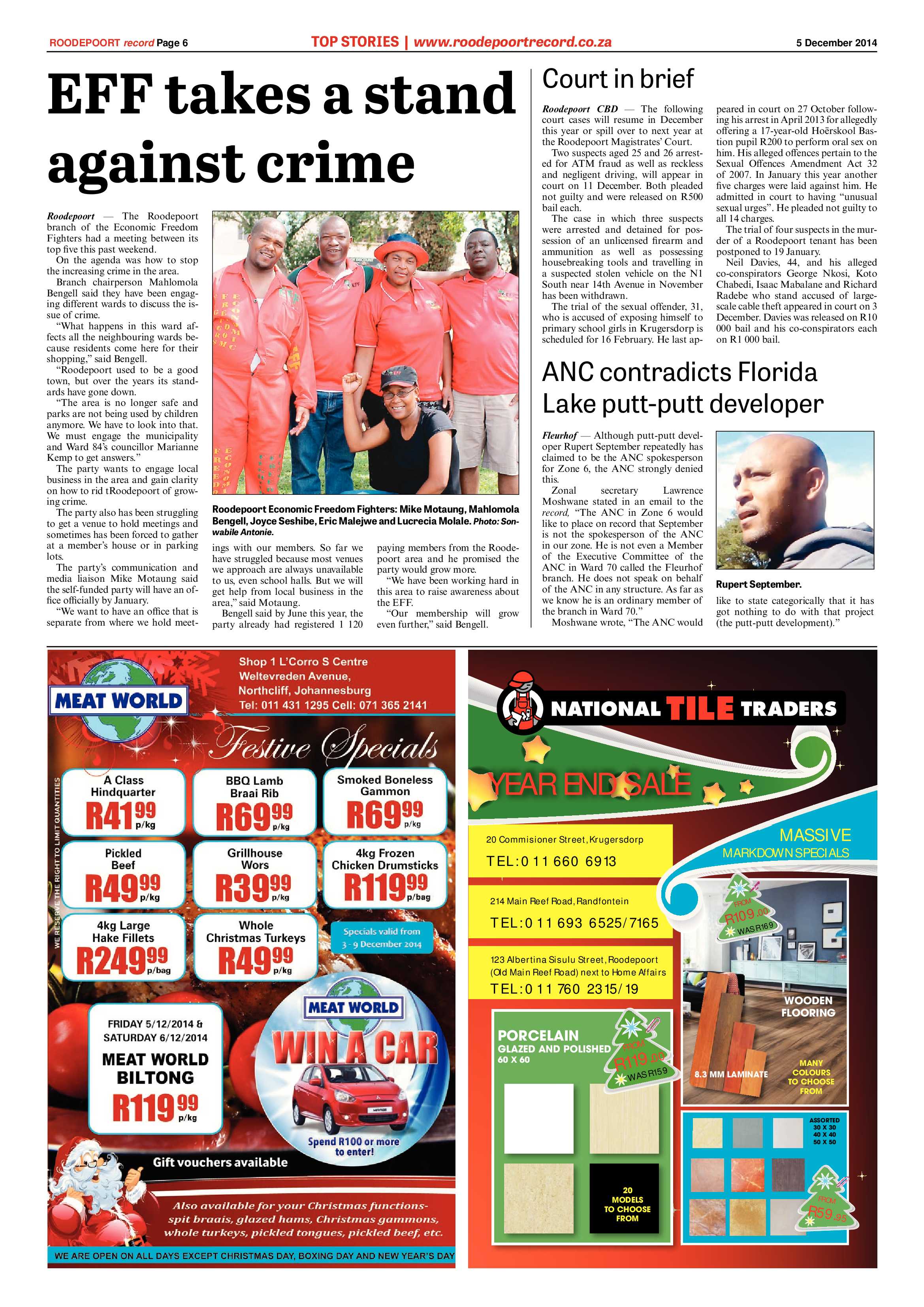 Roodepoort Record 5 December 2014 page 6