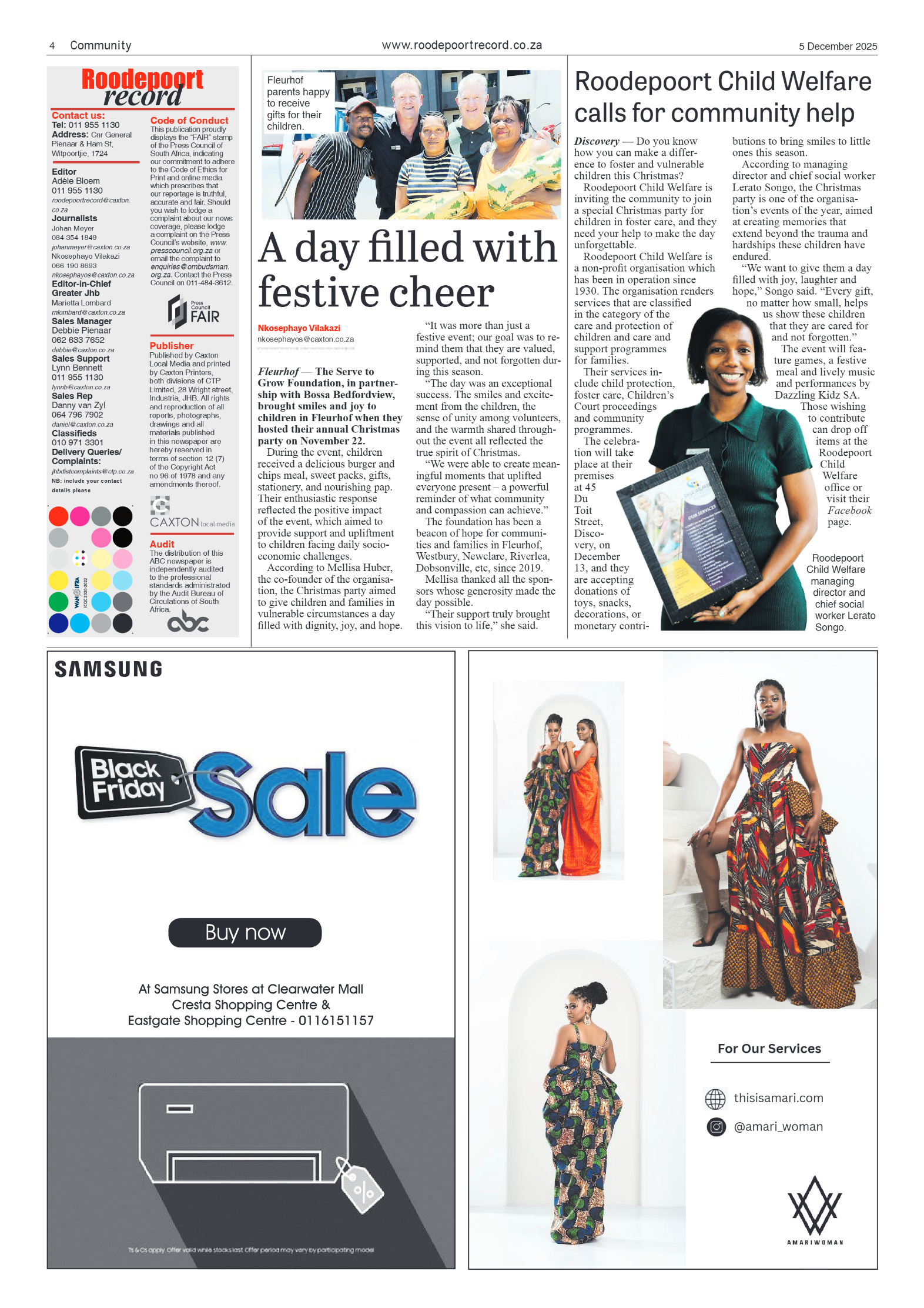 Roodepoort Record 5 December 2025 page 4