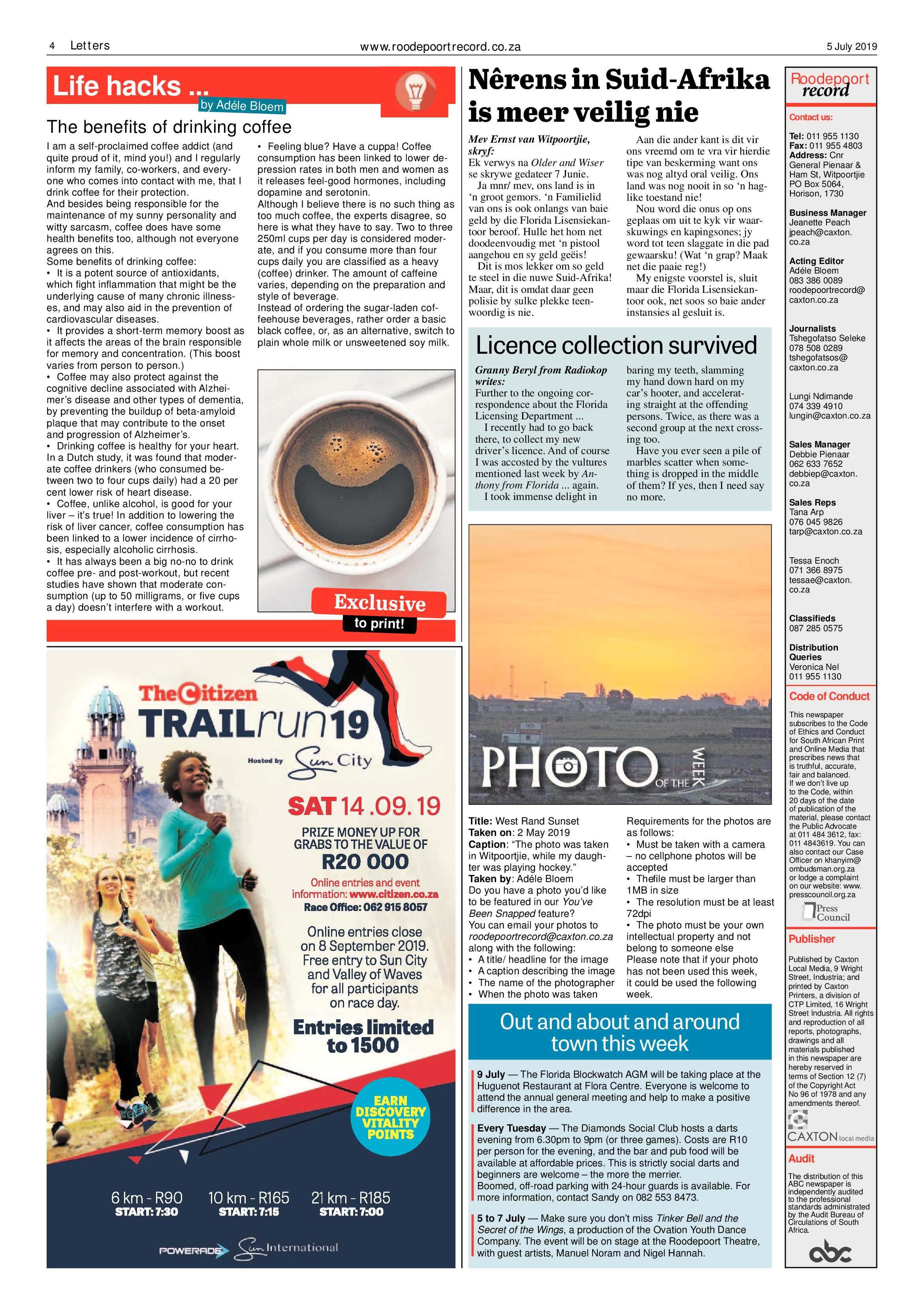Roodepoort Record 5 July 2019 page 4