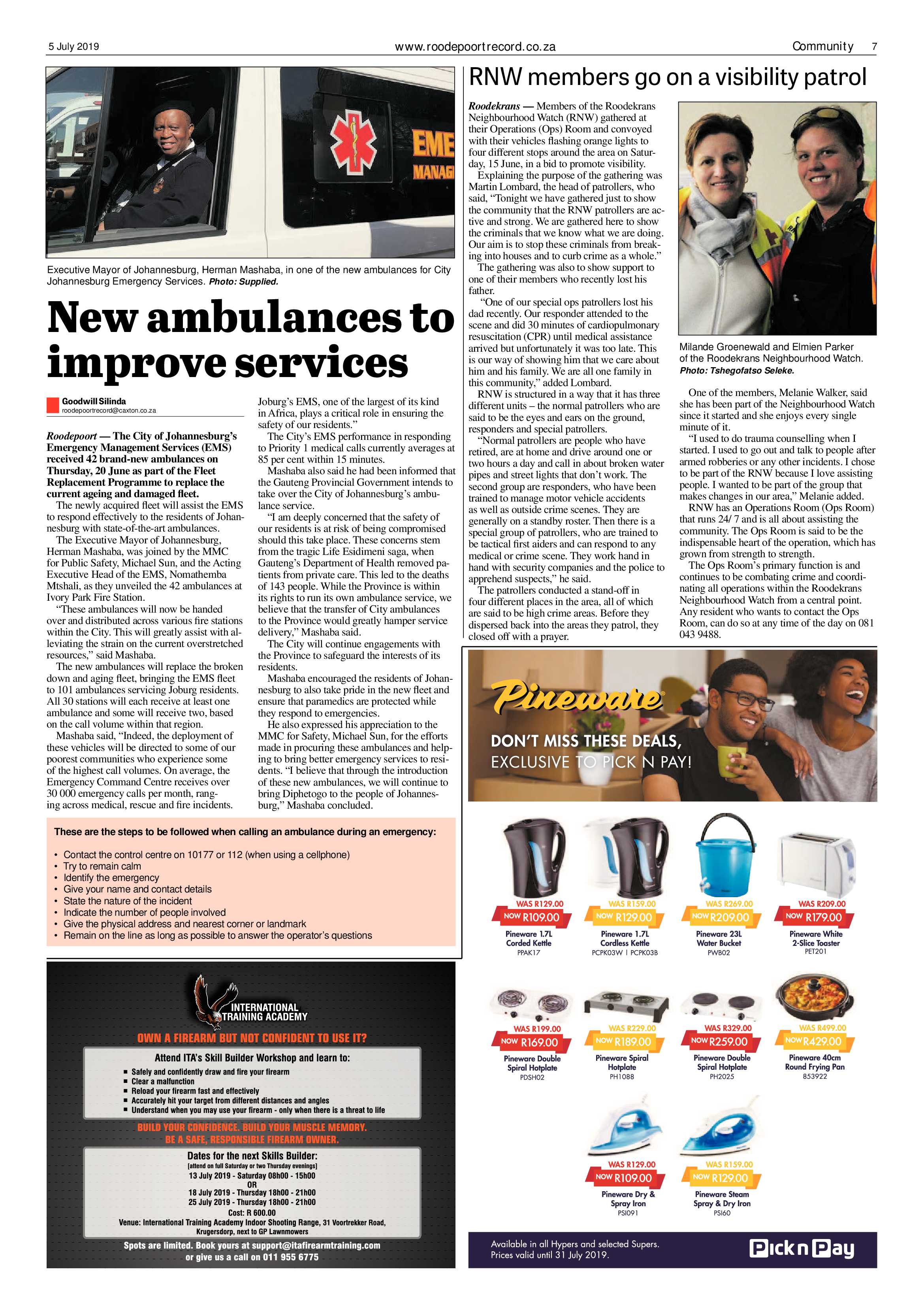 Roodepoort Record 5 July 2019 page 7