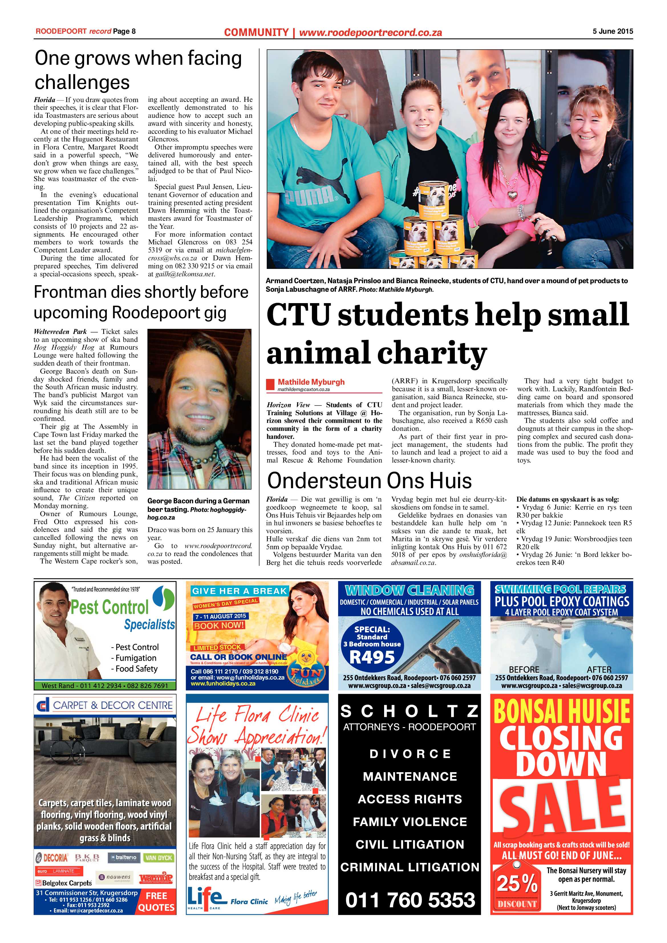 Roodepoort Record 5 June 2015 page 8
