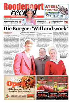 Roodepoort Record 5 June 2015