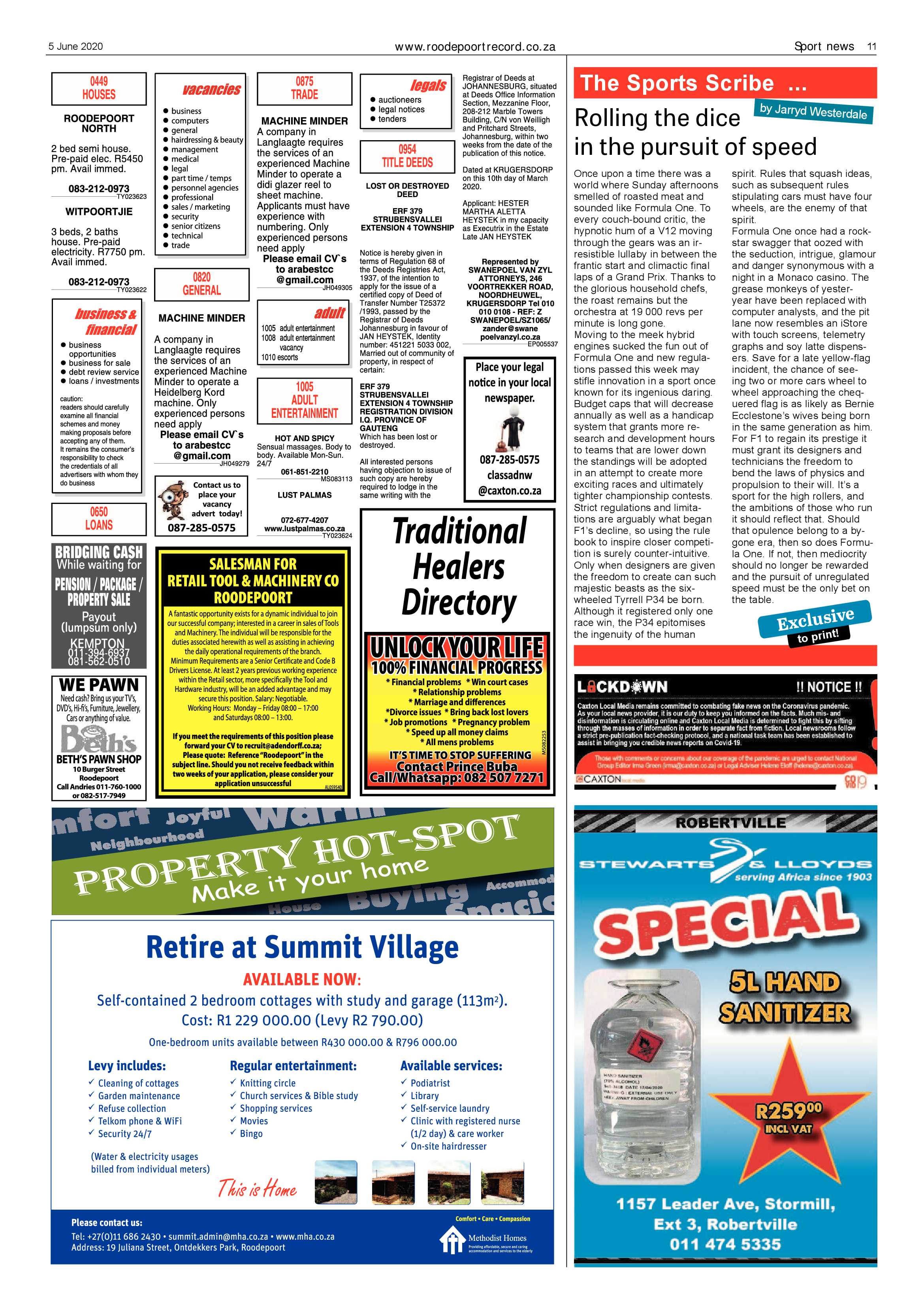Roodepoort Record 5 June 2020 page 11
