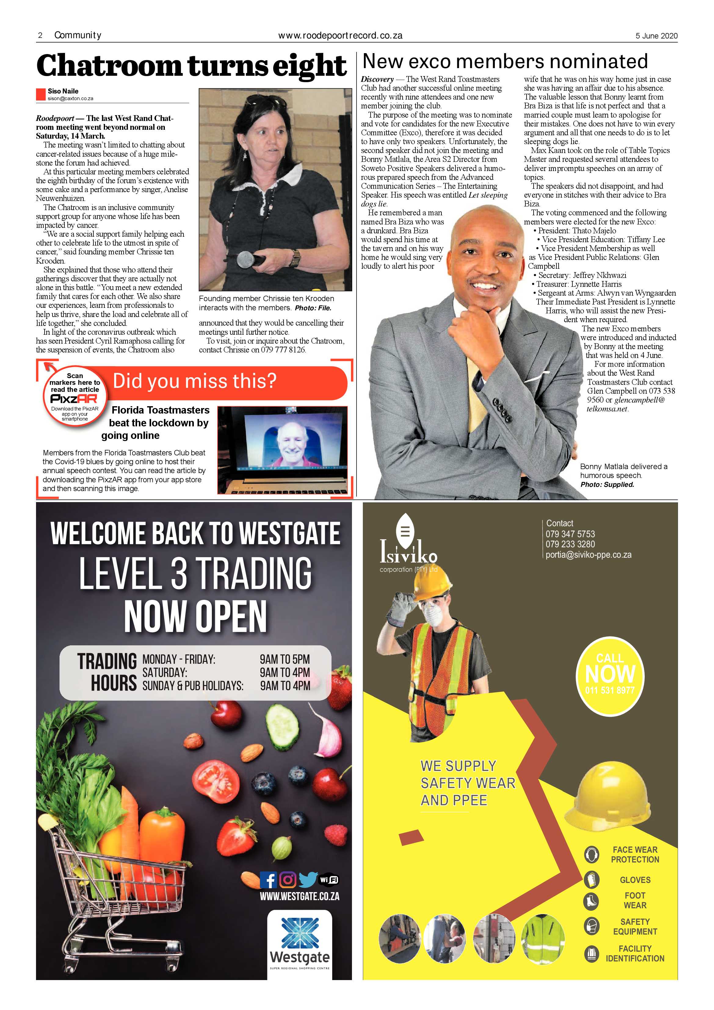 Roodepoort Record 5 June 2020 page 2