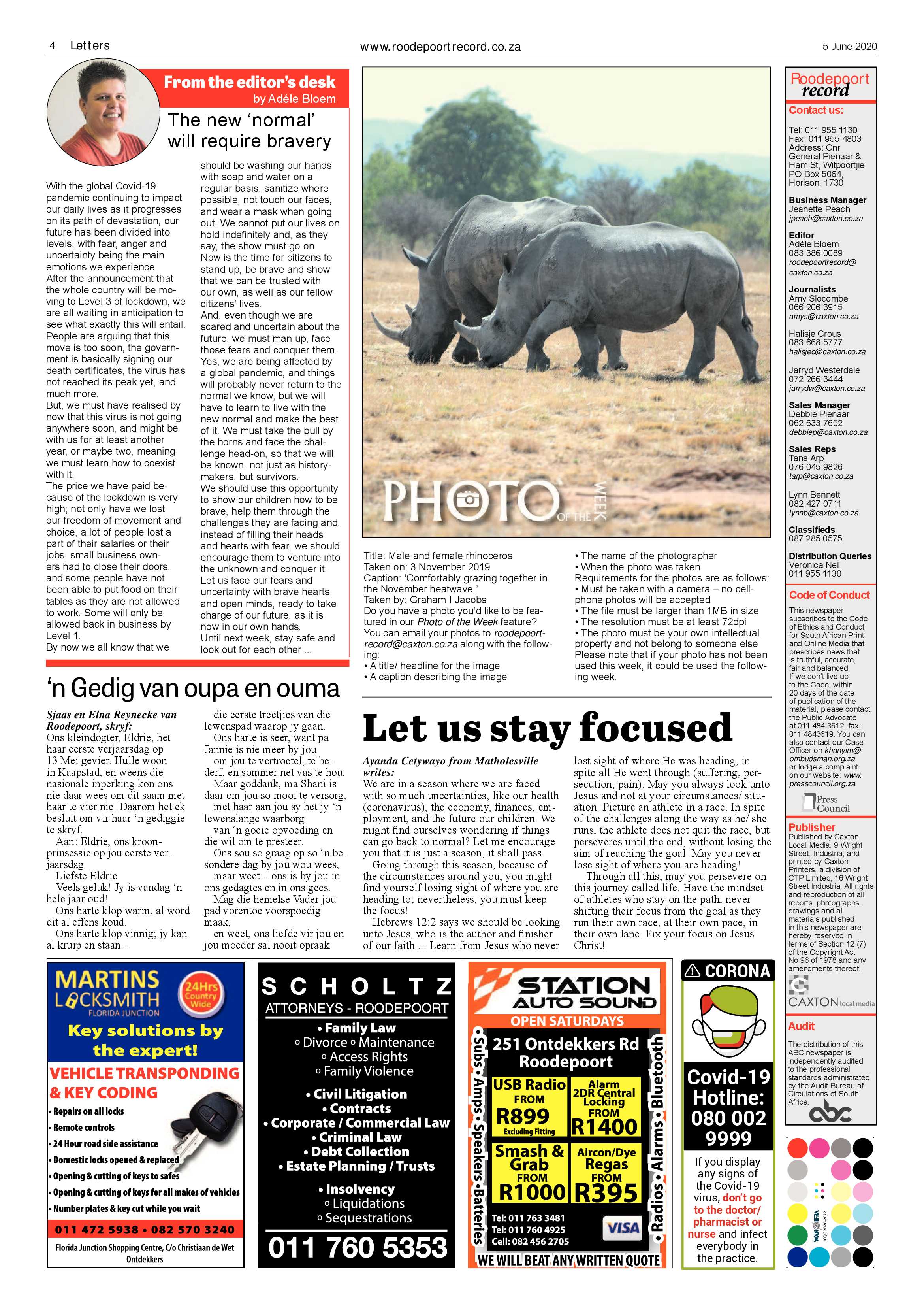 Roodepoort Record 5 June 2020 page 4