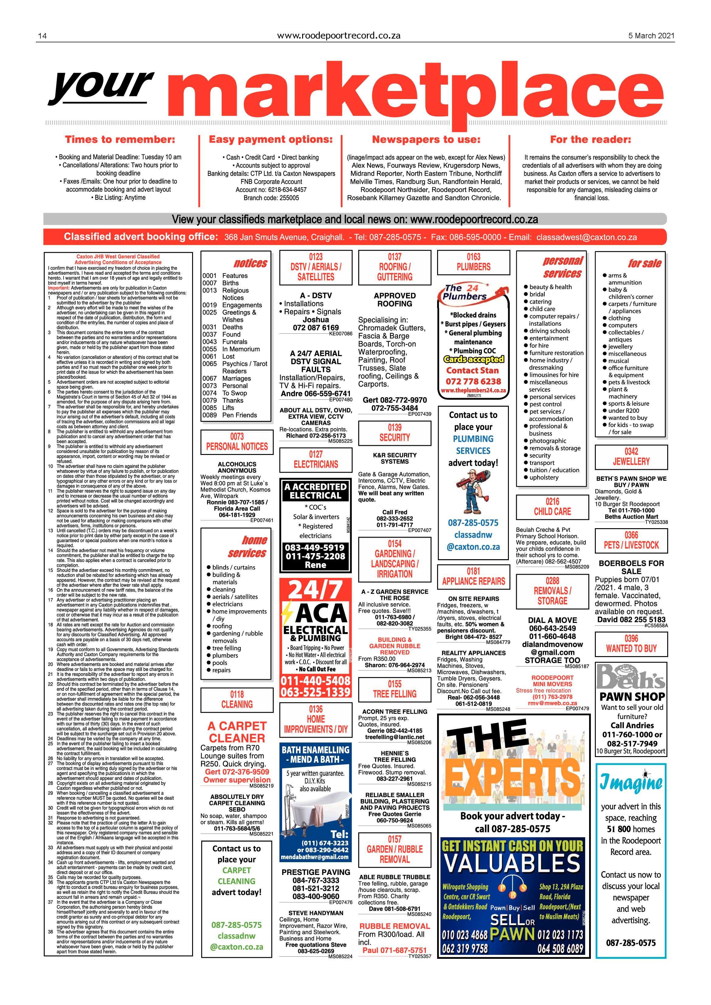 Roodepoort Record 5 March 2021 page 14