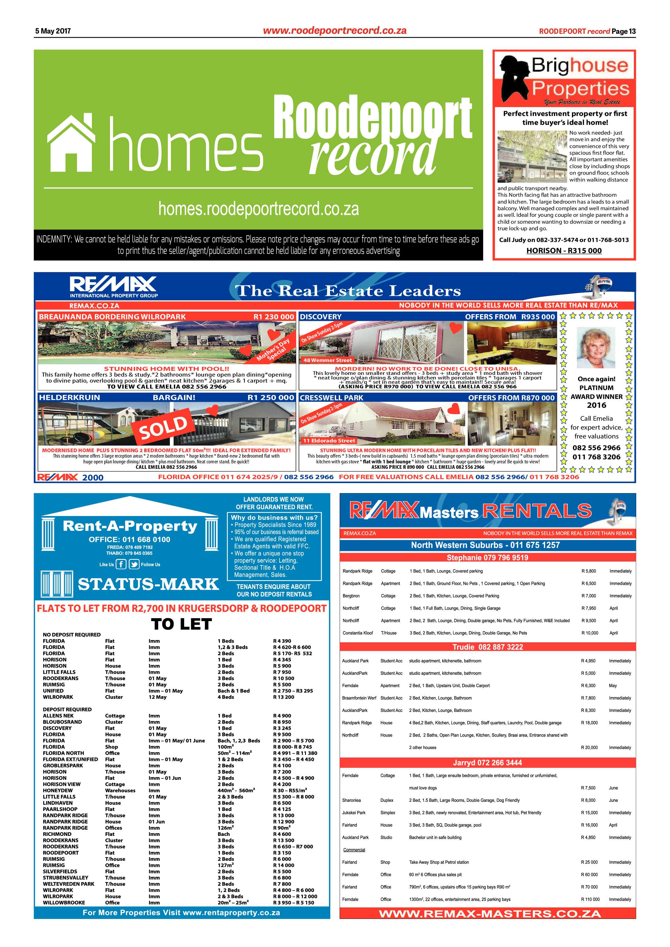 Roodepoort Record 5 May 2017 page 13