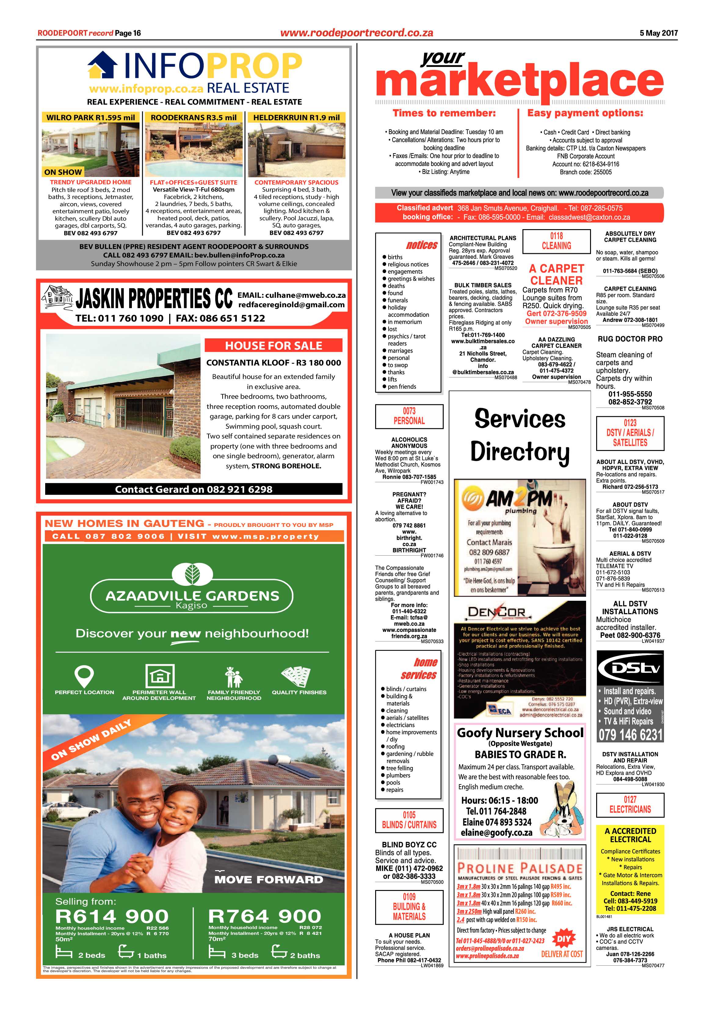 Roodepoort Record 5 May 2017 page 16