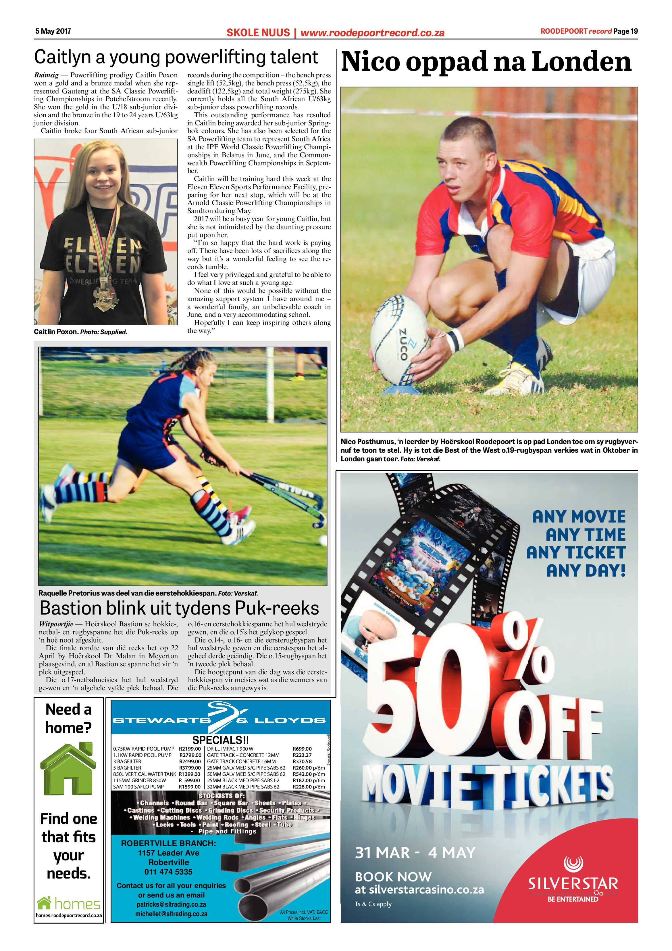 Roodepoort Record 5 May 2017 page 19