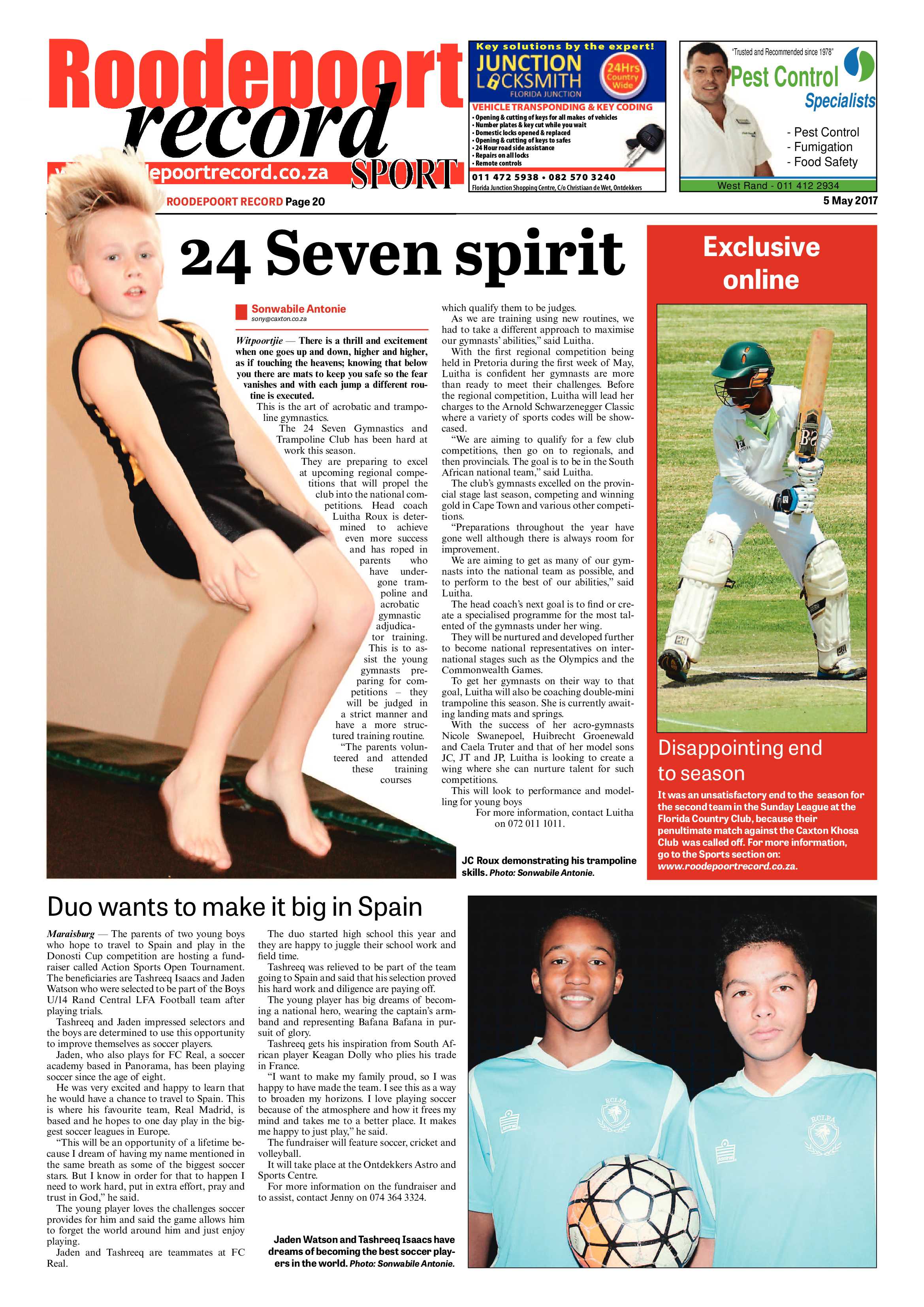 Roodepoort Record 5 May 2017 page 20