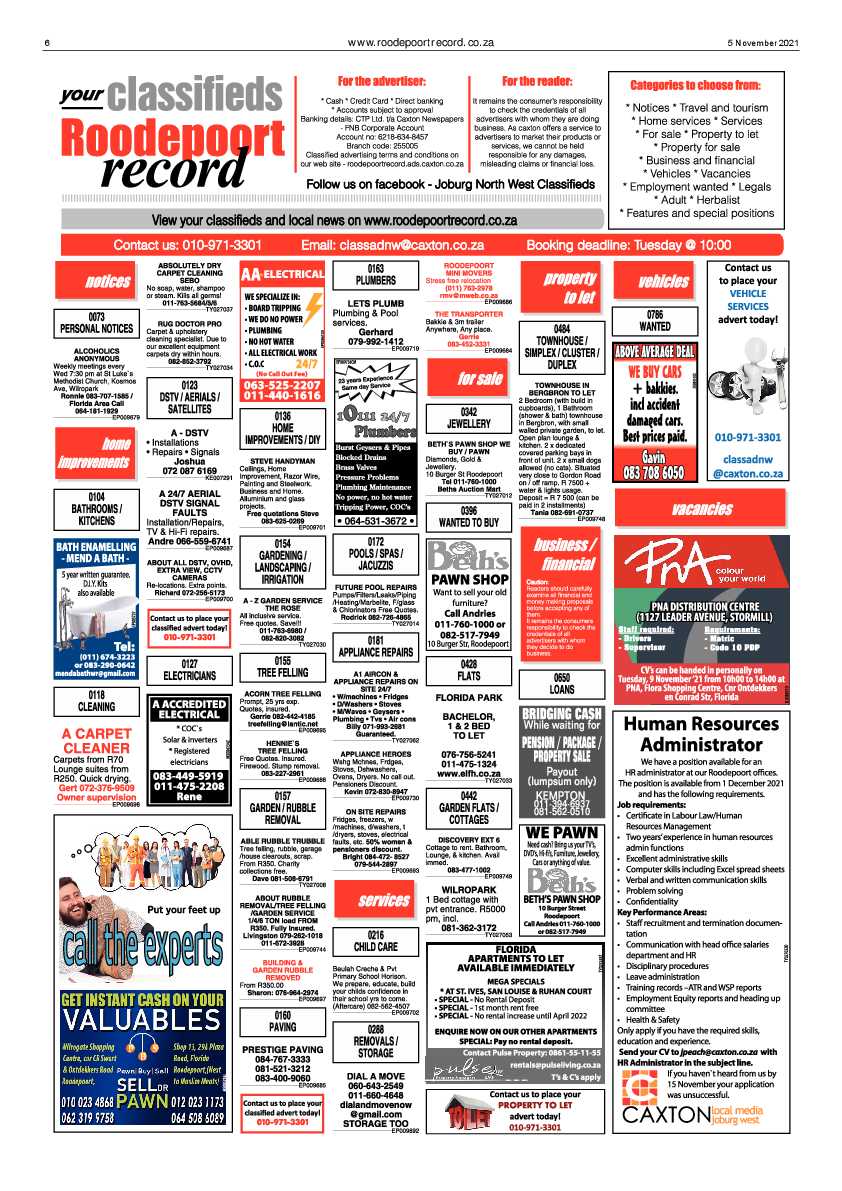 Roodepoort Record 5 November 2021 page 6