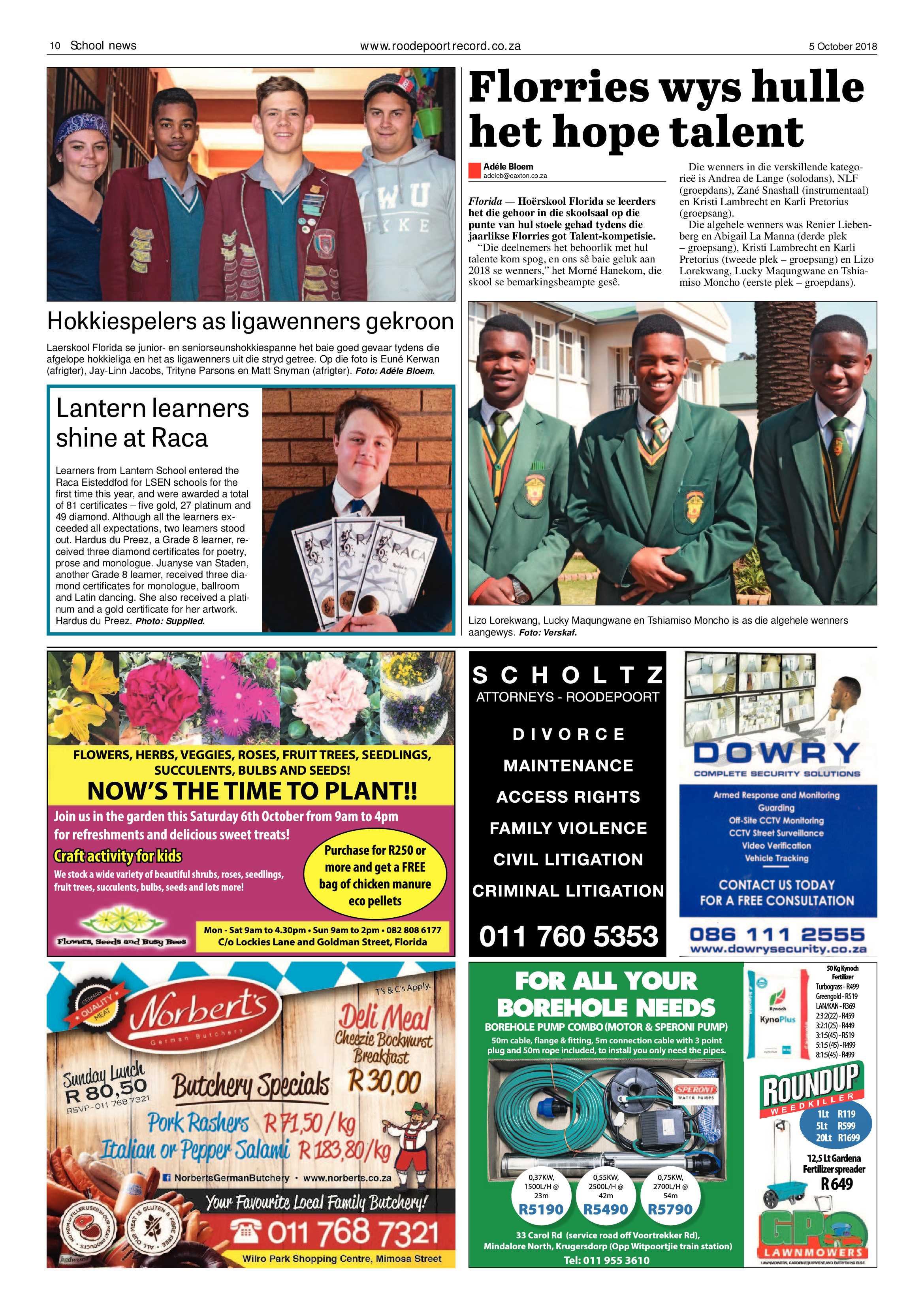 Roodepoort Record 5 October 2018 page 10