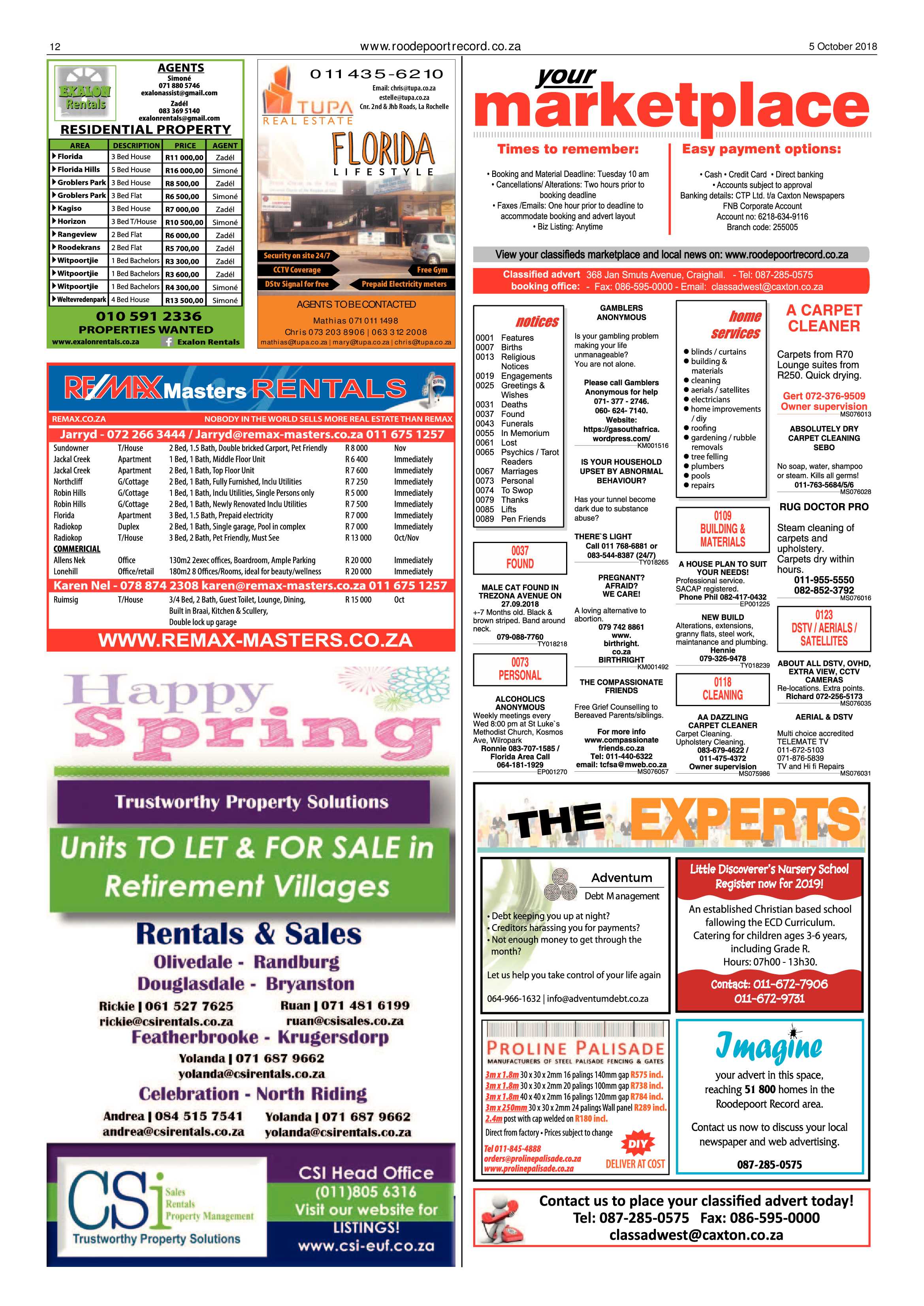 Roodepoort Record 5 October 2018 page 12