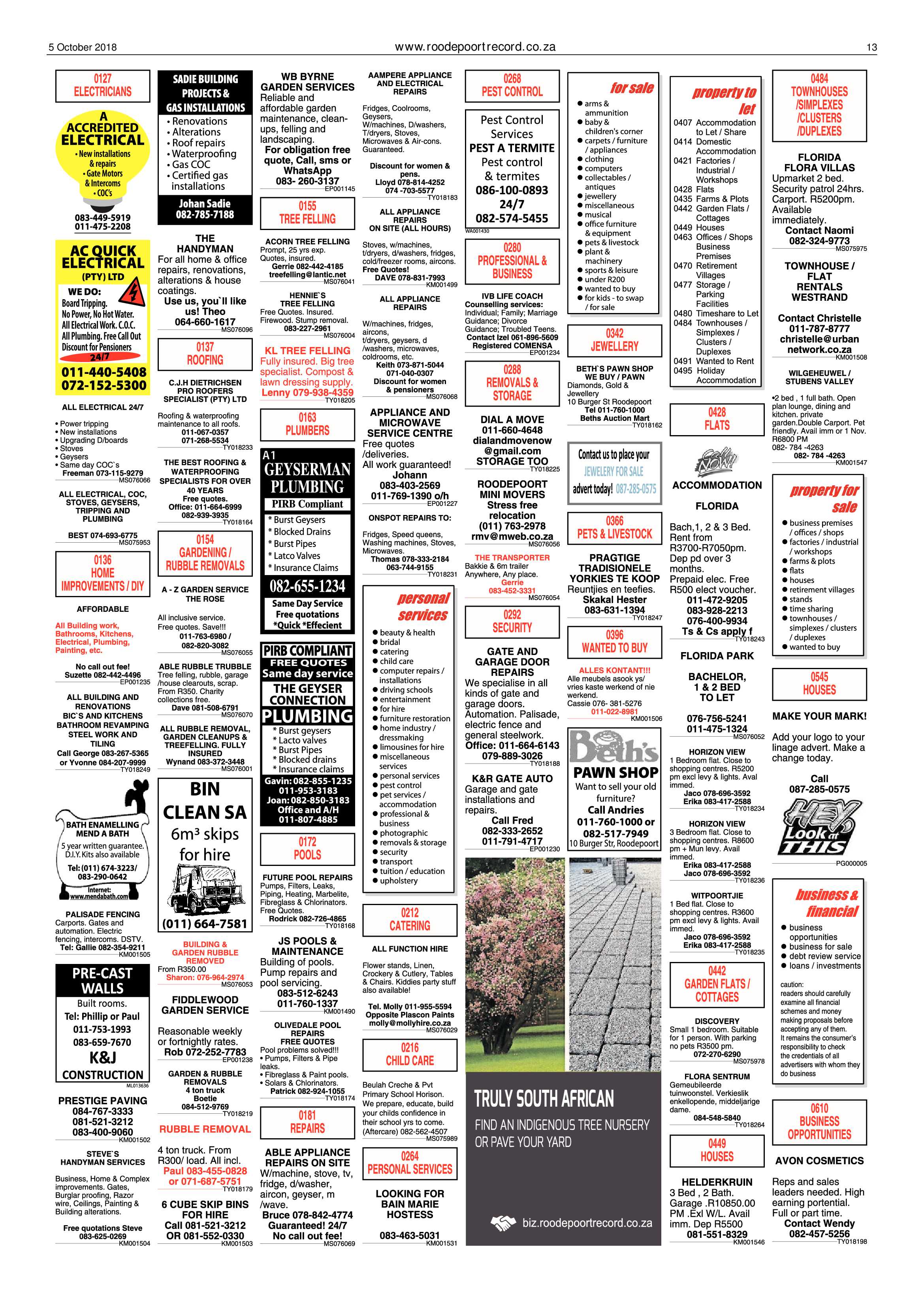 Roodepoort Record 5 October 2018 page 13