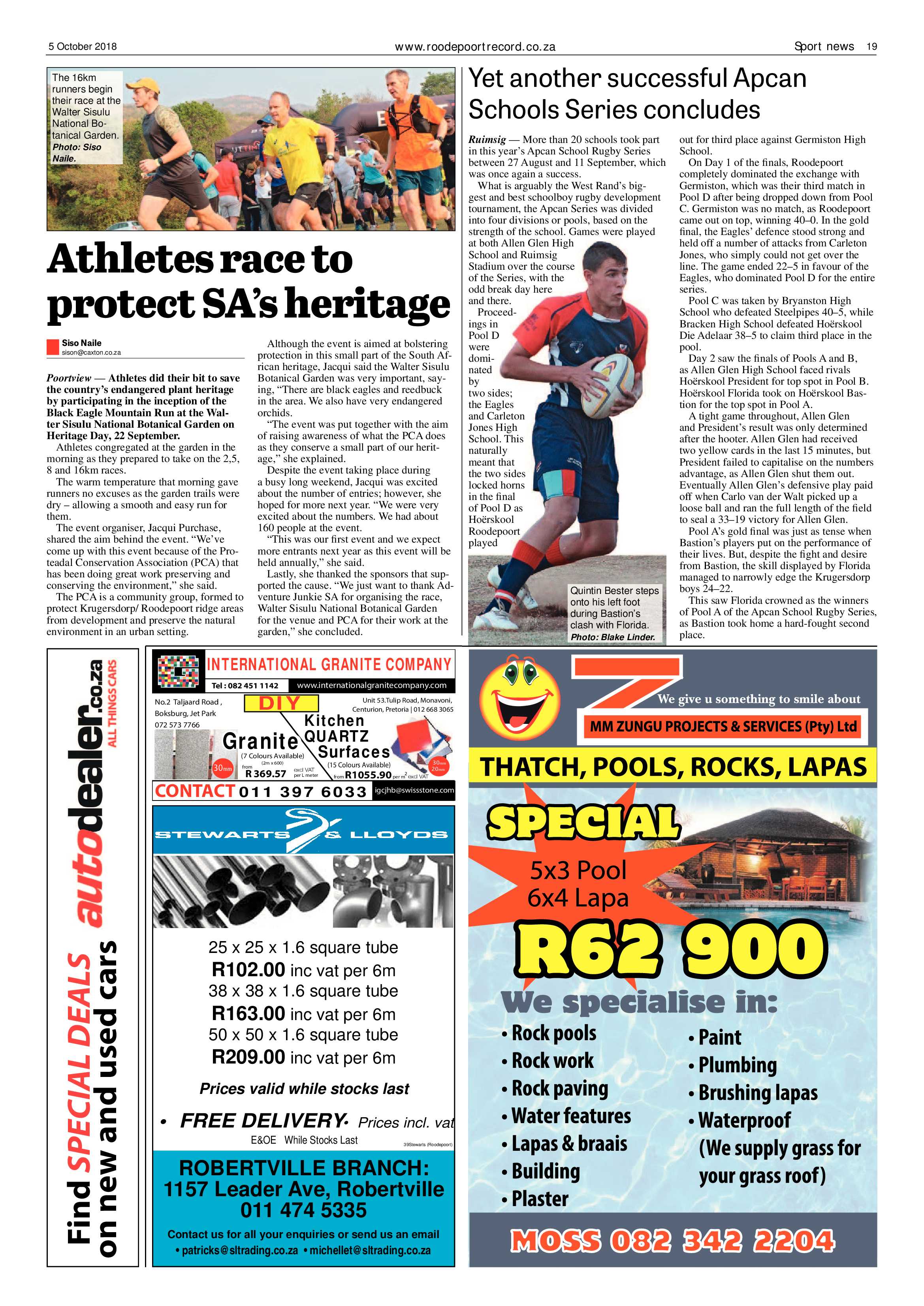 Roodepoort Record 5 October 2018 page 19