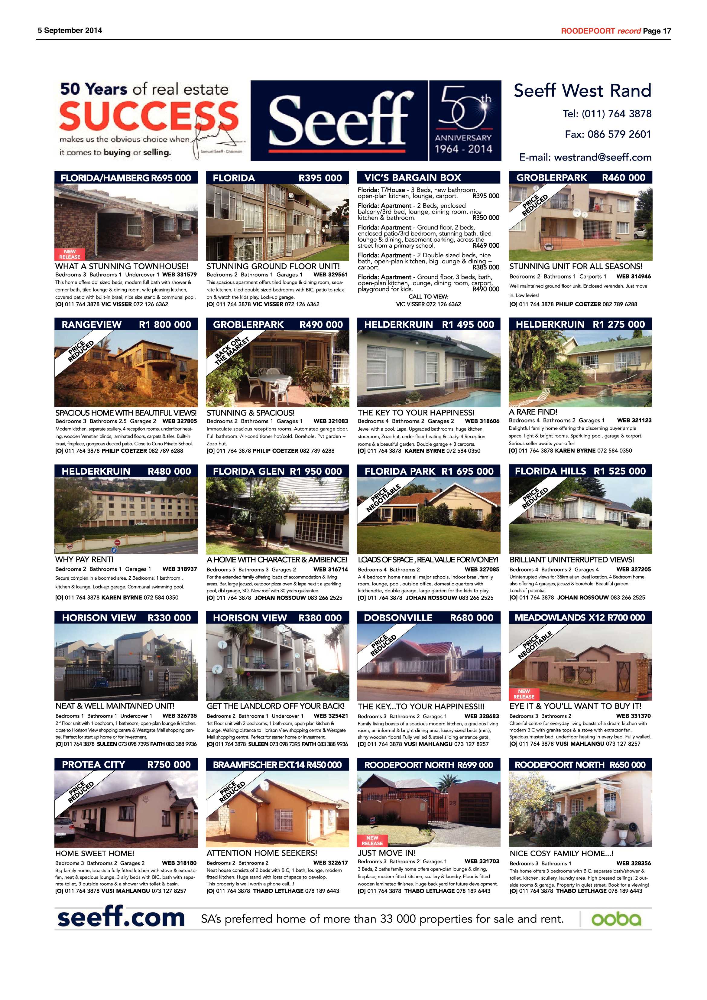 Roodepoort Record 5 September 2014 page 17