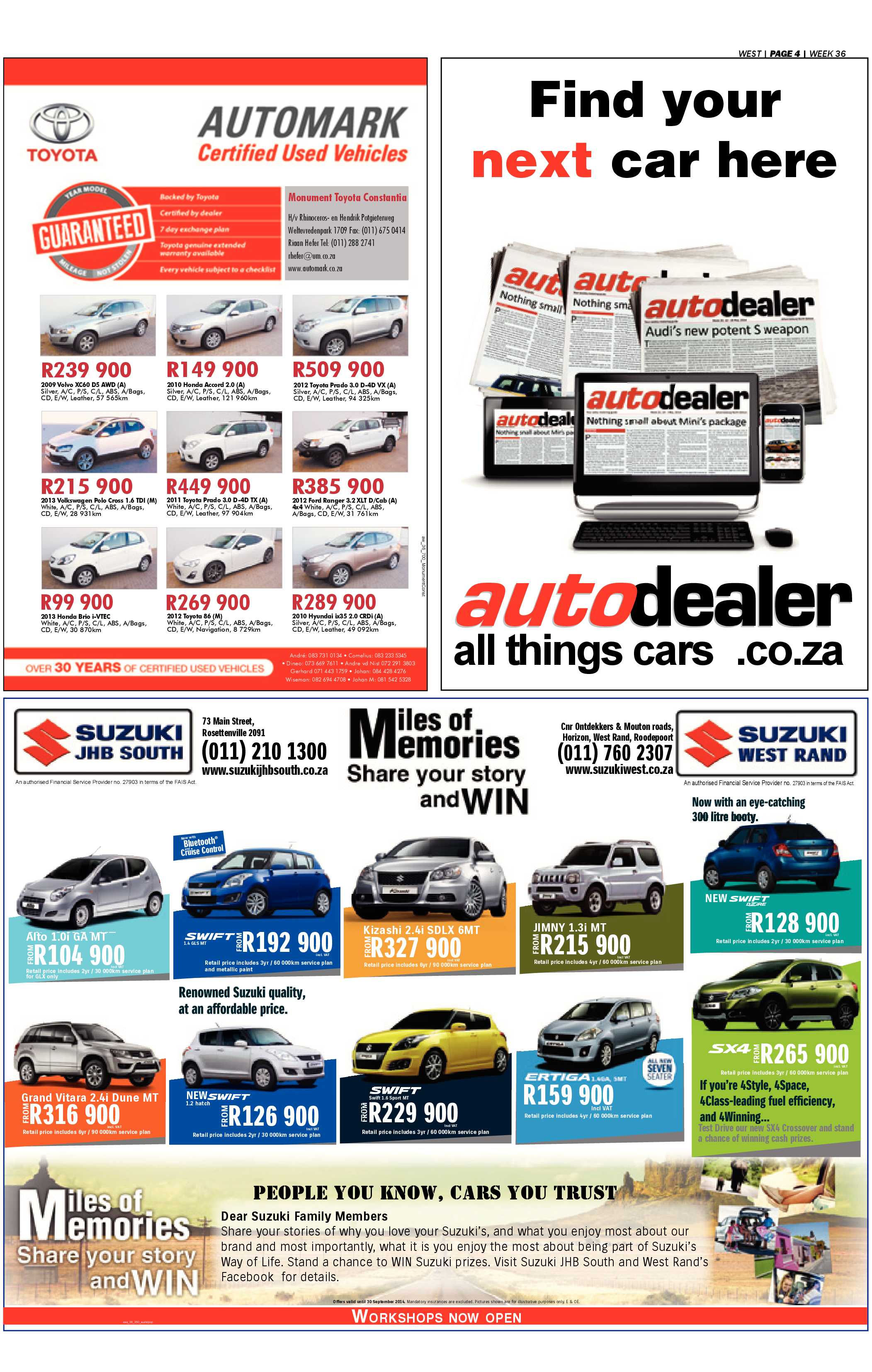 Roodepoort Record 5 September 2014 page 28