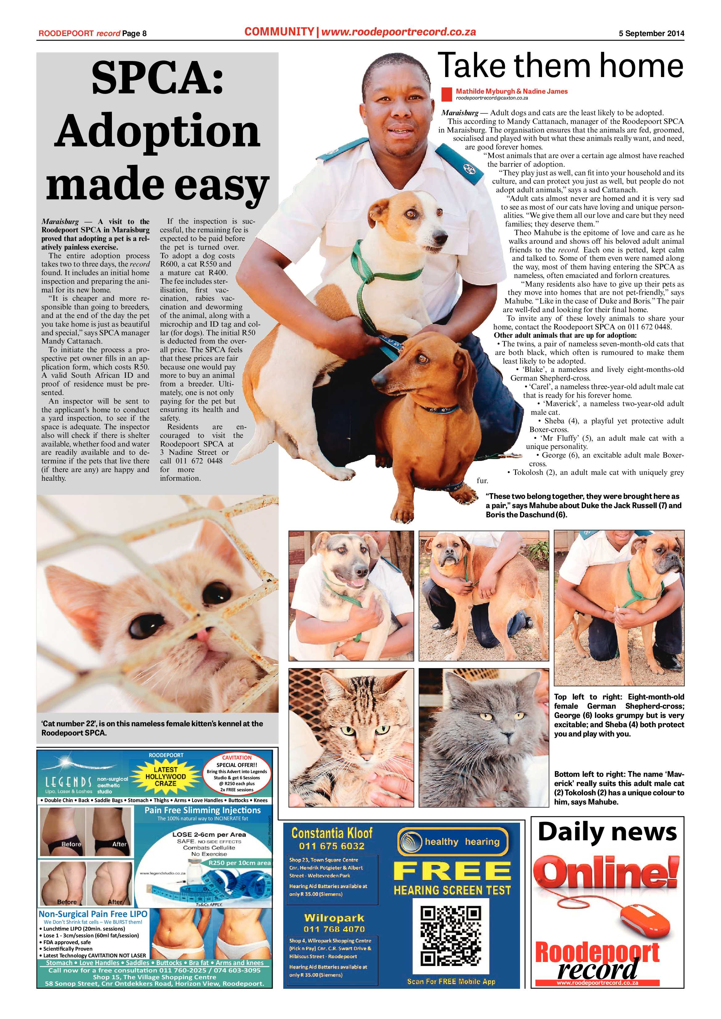 Roodepoort Record 5 September 2014 page 8