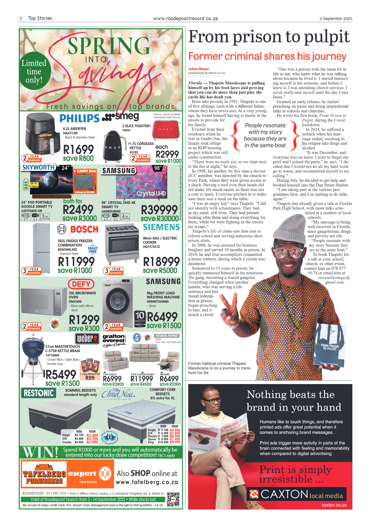 Roodepoort Record 5 September 2025 page 2