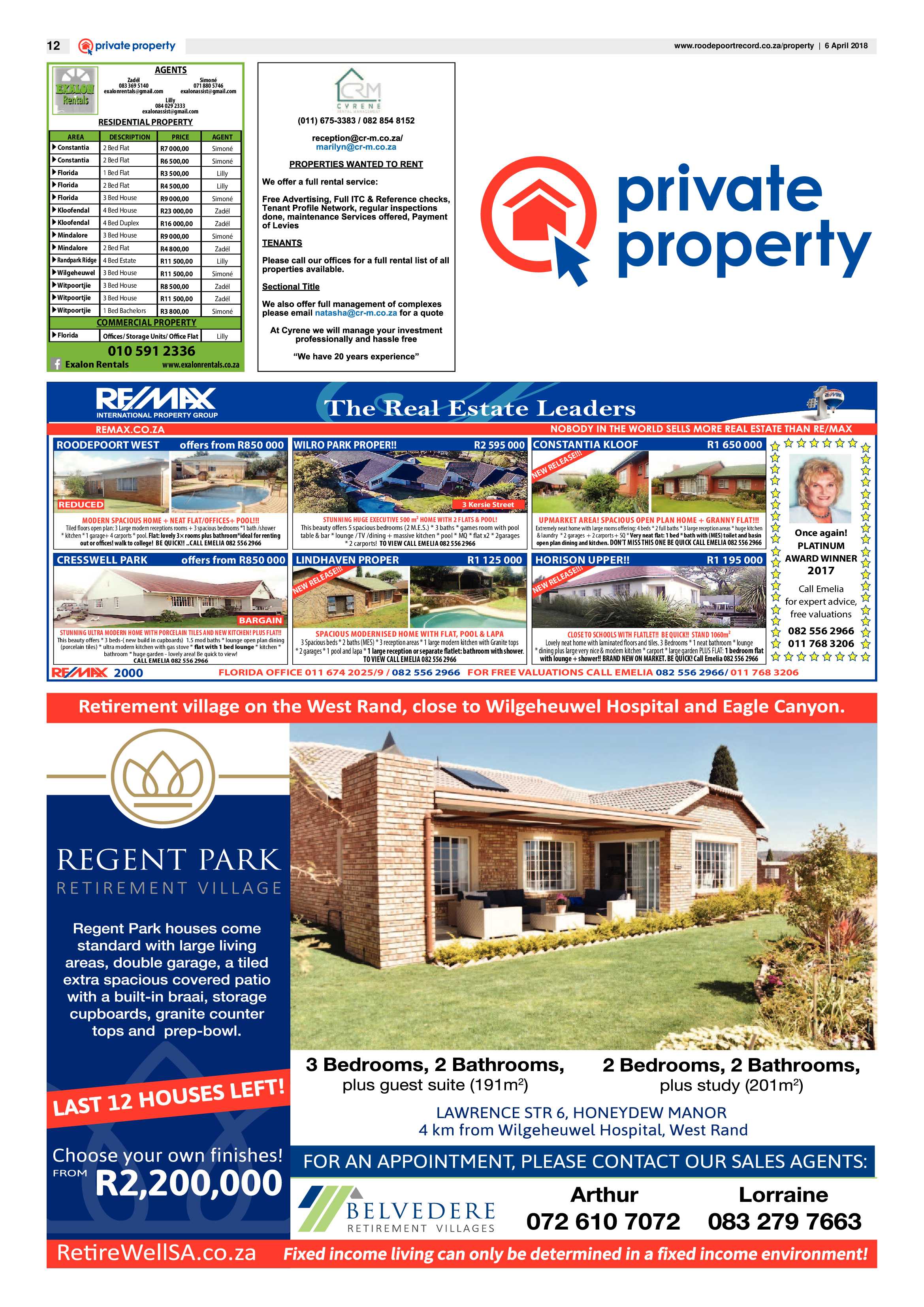 Roodepoort Record 6 April 2018 page 12