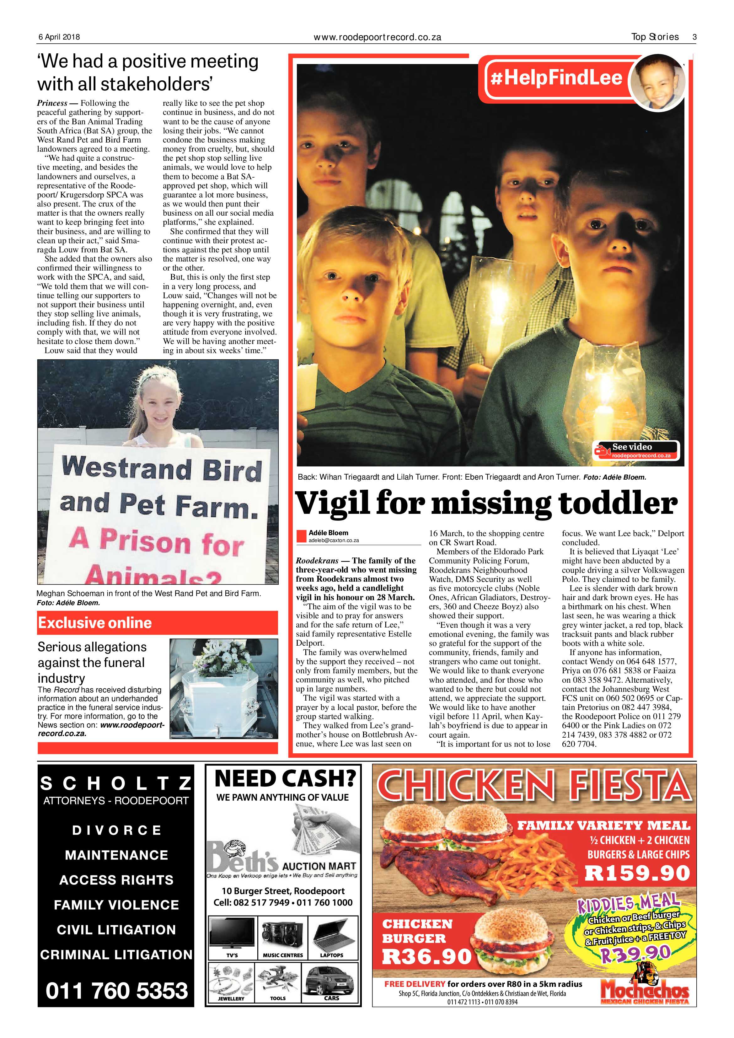 Roodepoort Record 6 April 2018 page 3