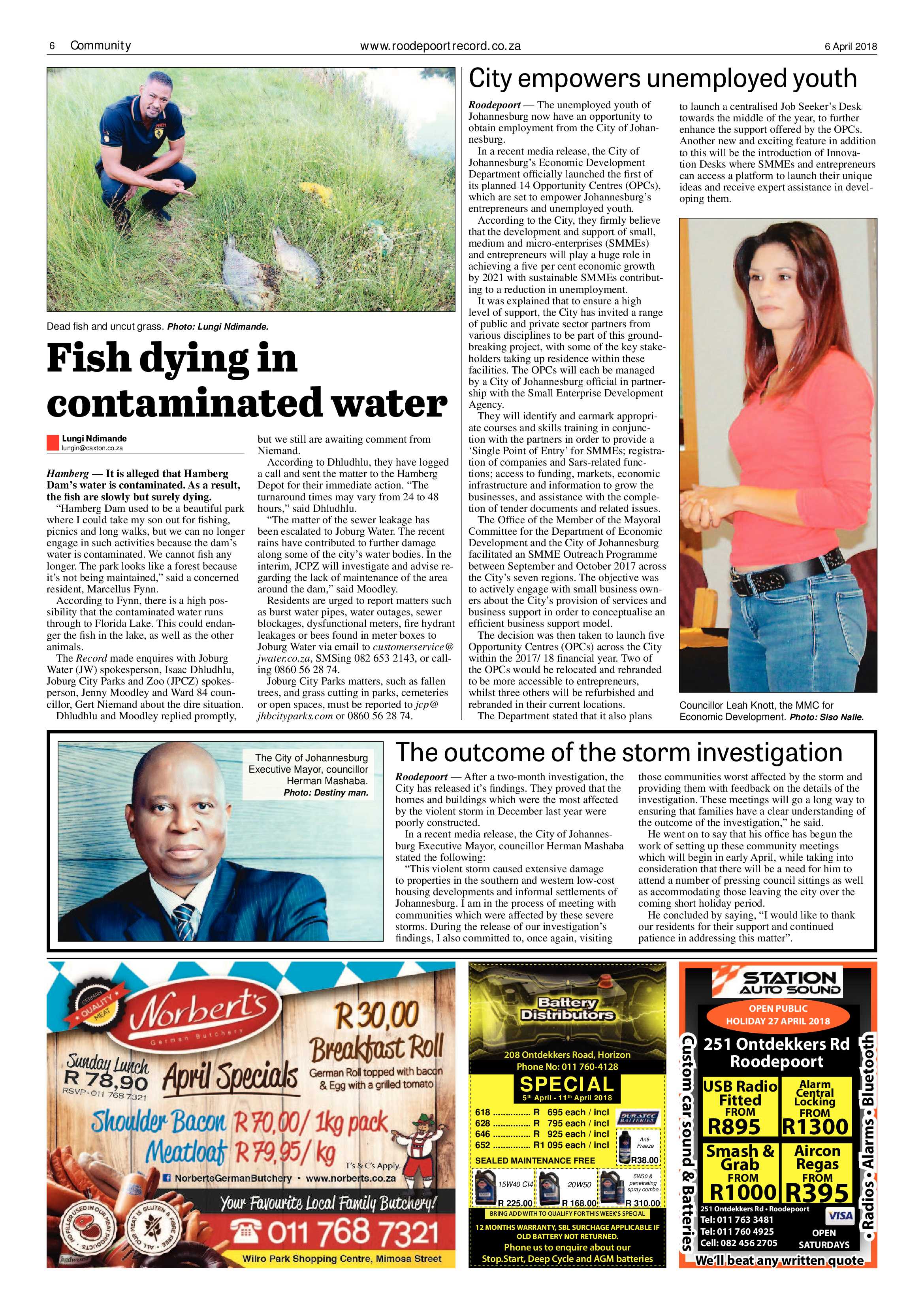 Roodepoort Record 6 April 2018 page 6