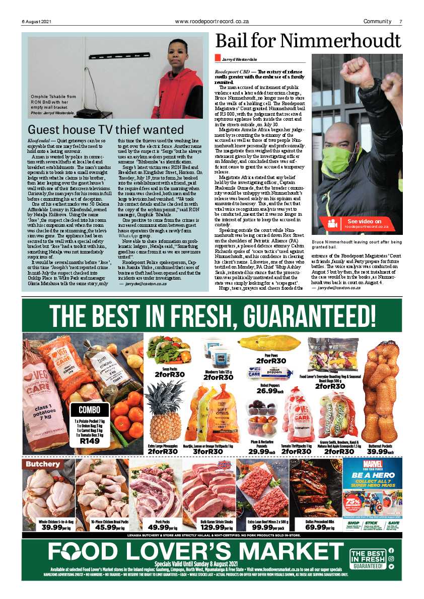 Roodepoort Record 6 August 2021 page 7