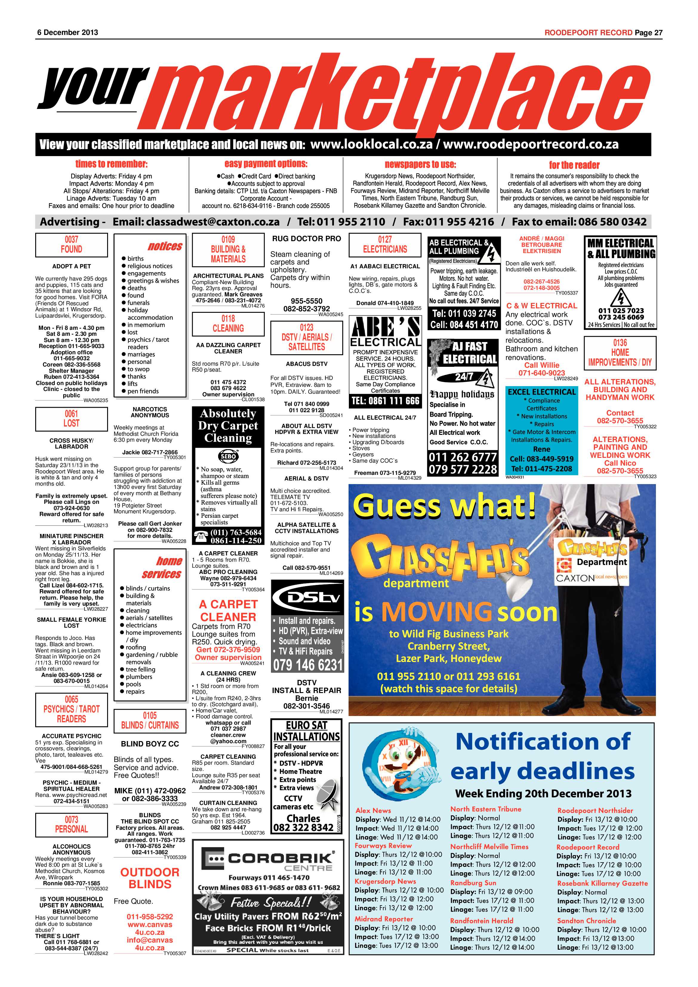 Roodepoort Record 6 December 2013 page 26