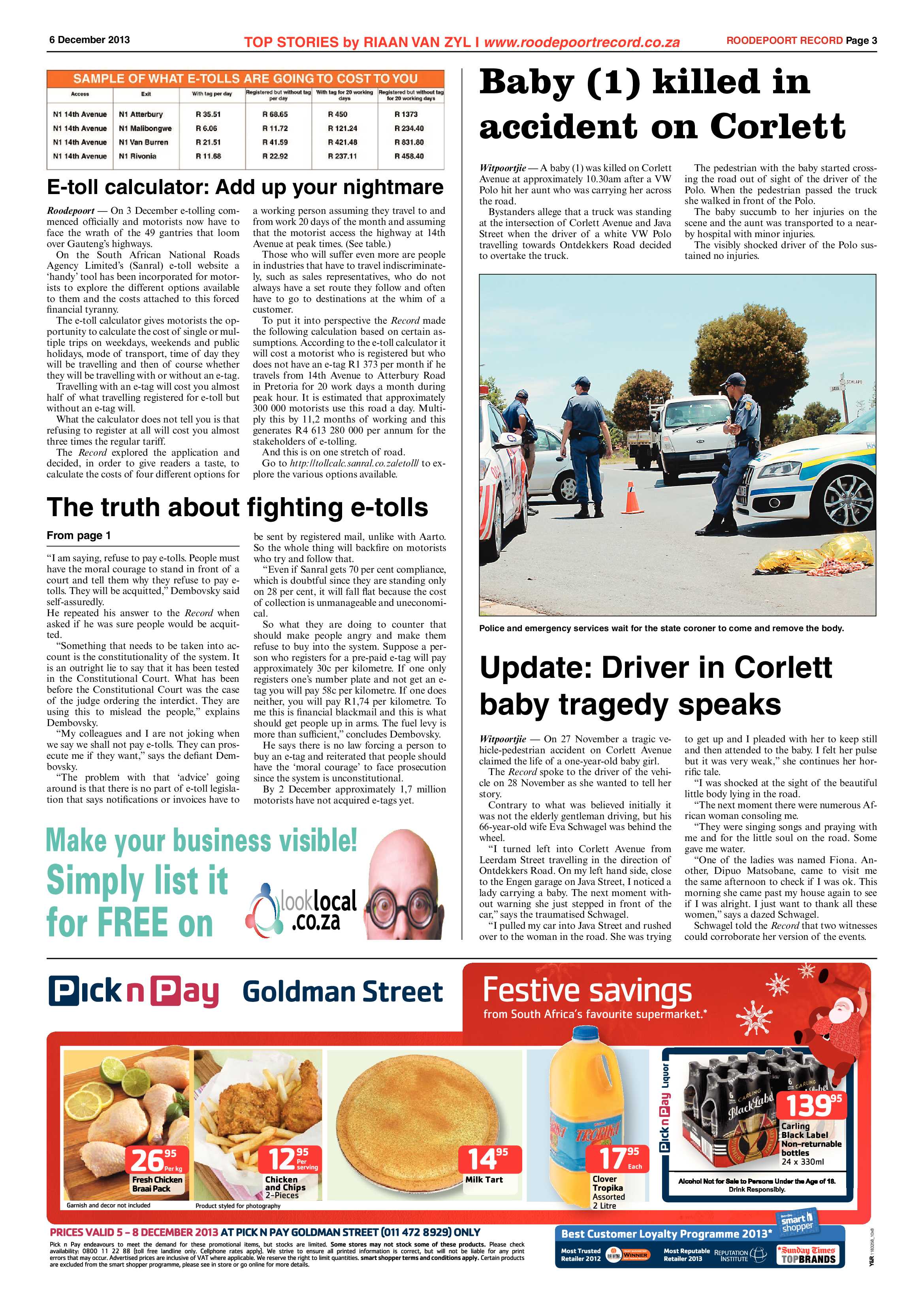 Roodepoort Record 6 December 2013 page 3