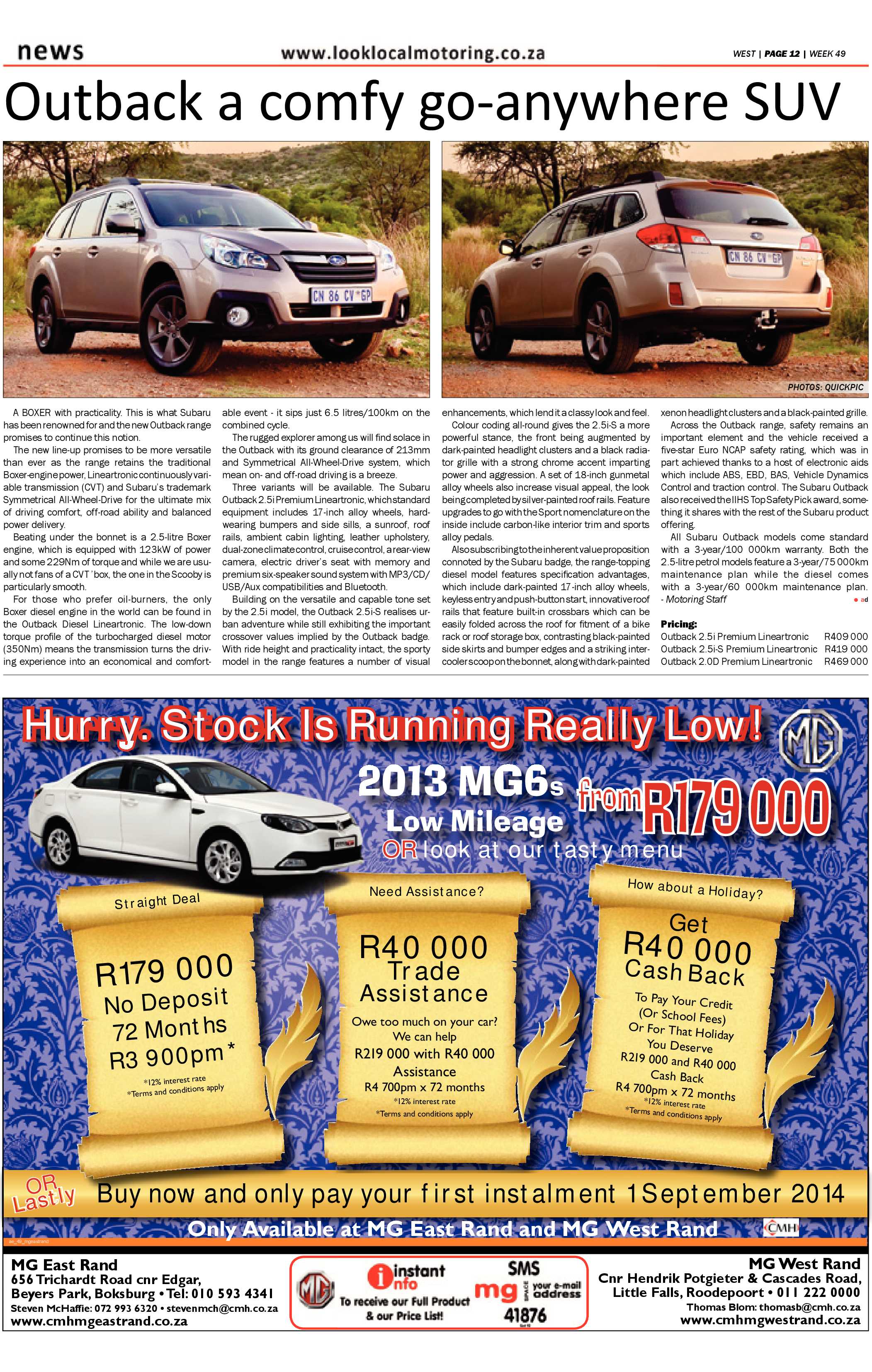 Roodepoort Record 6 December 2013 page 43