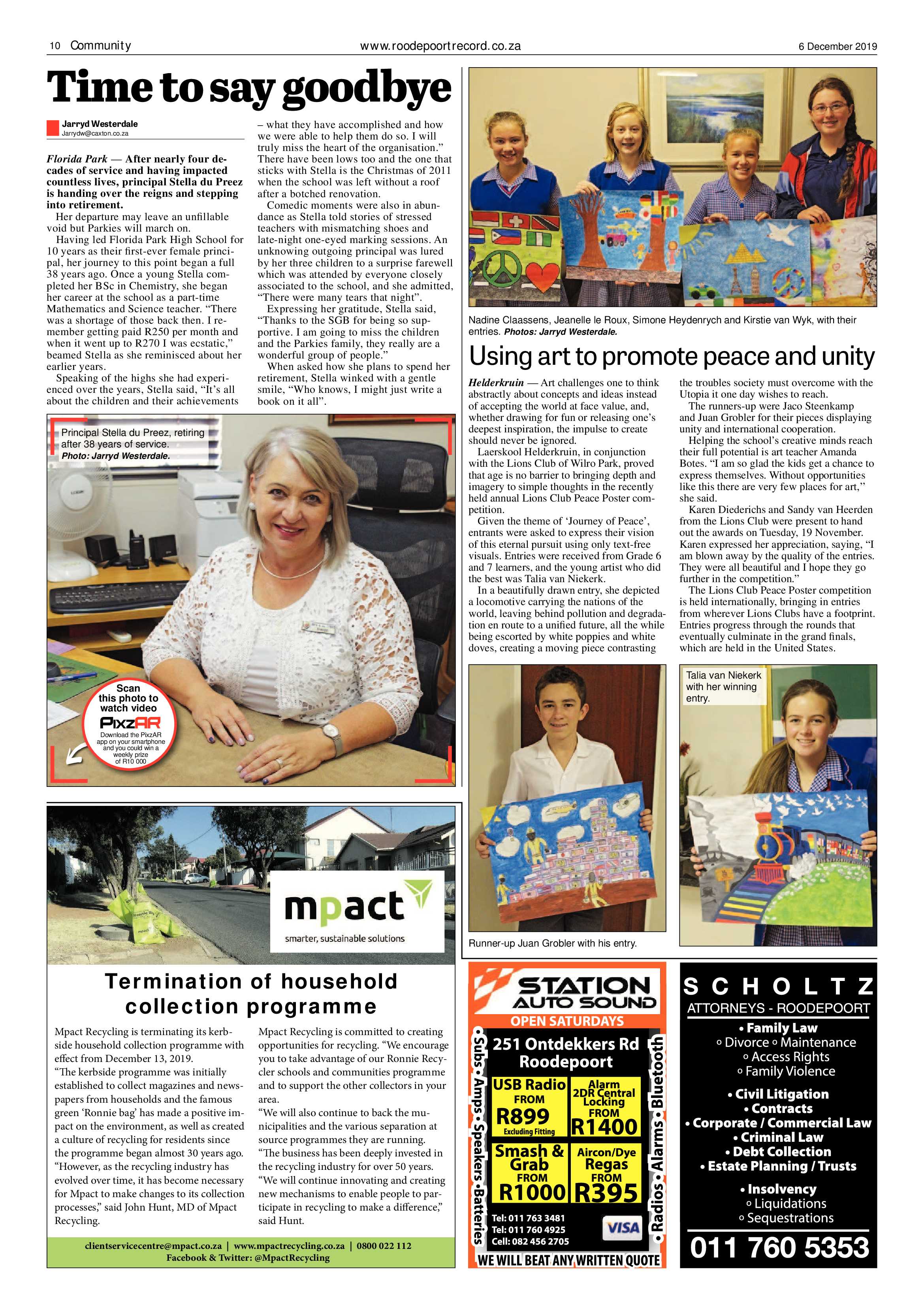 Roodepoort Record 6 December 2019 page 10