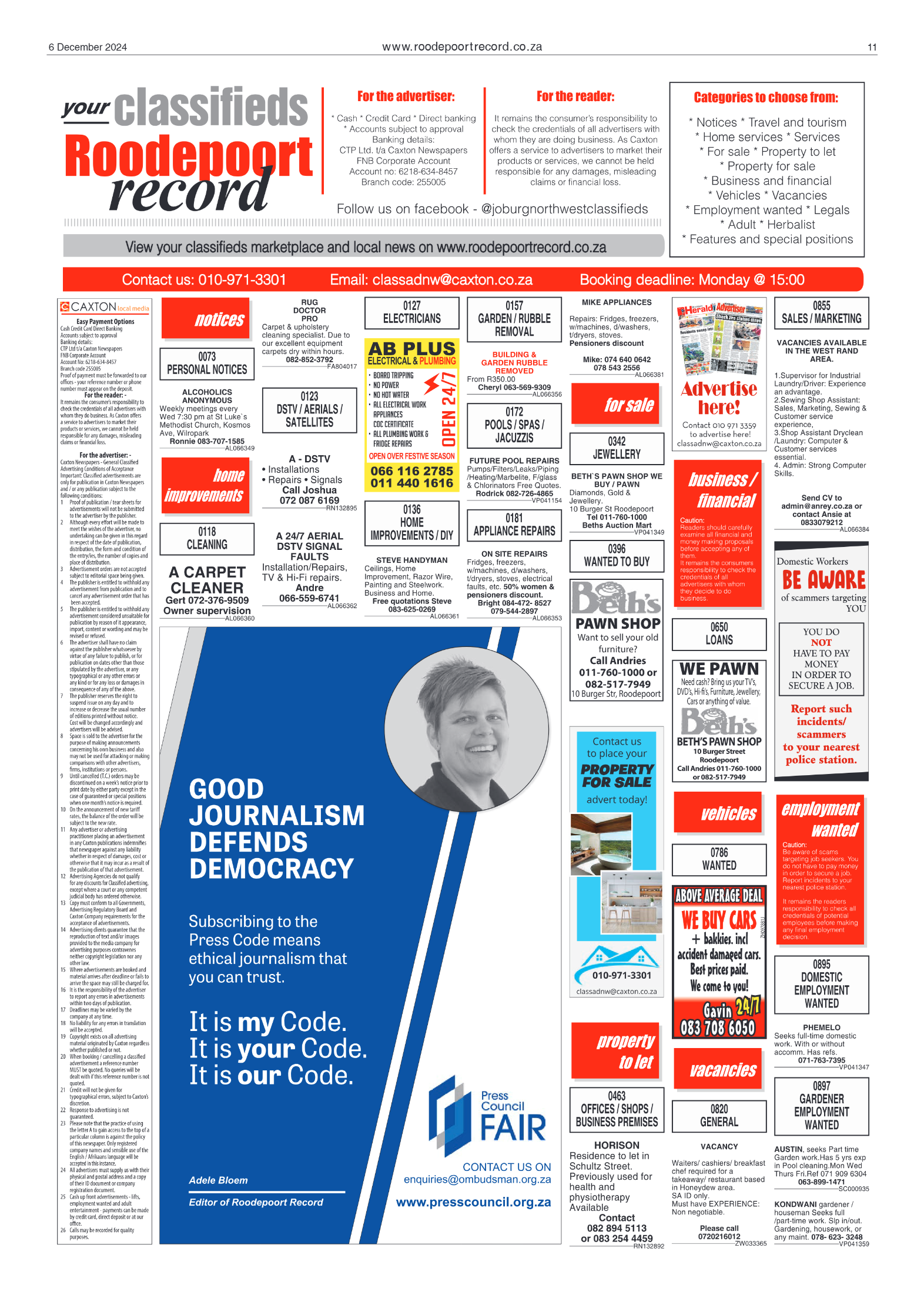 Roodepoort Record 6 December 2024 page 11