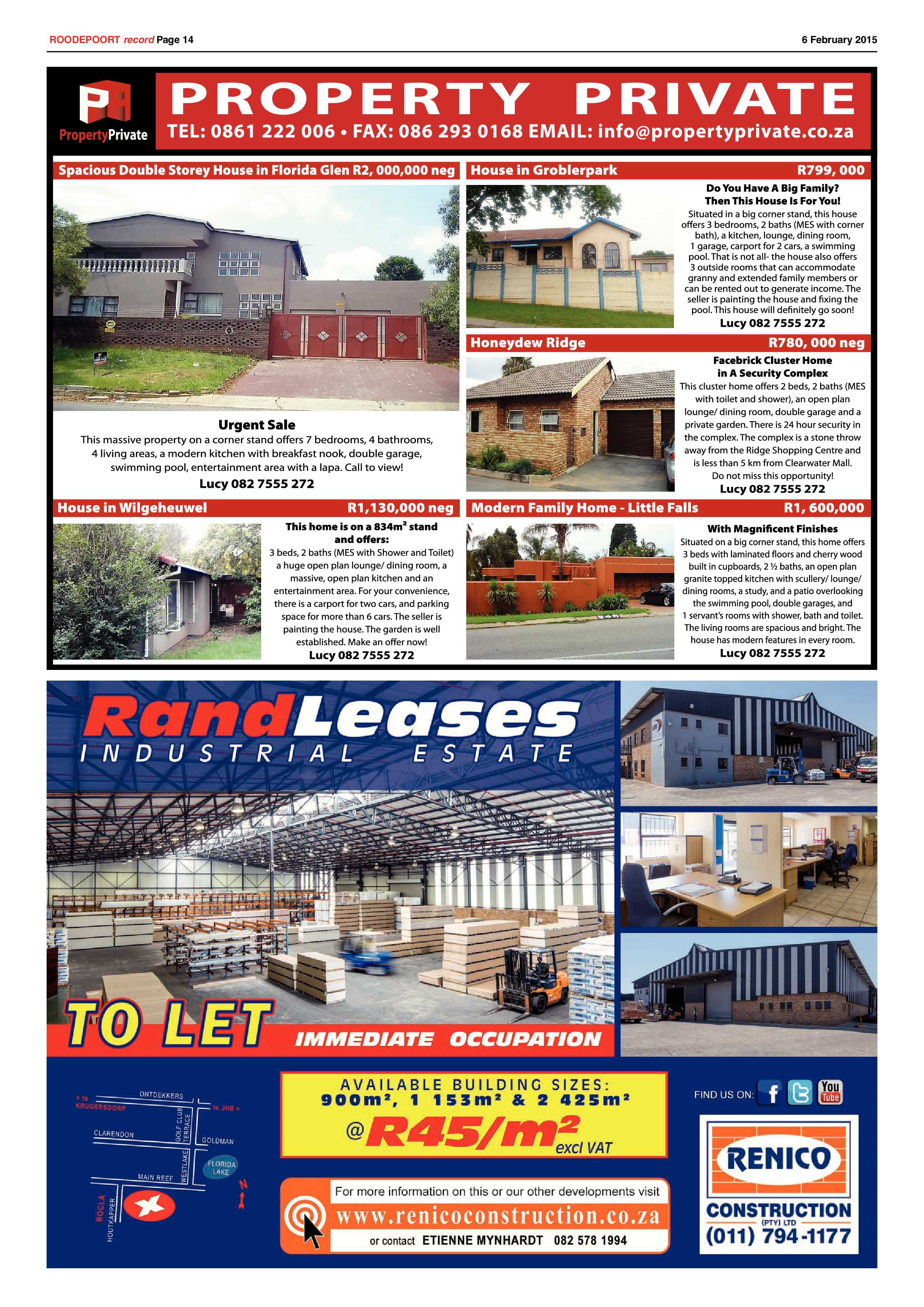 Roodepoort Record 6 February 2015 page 14