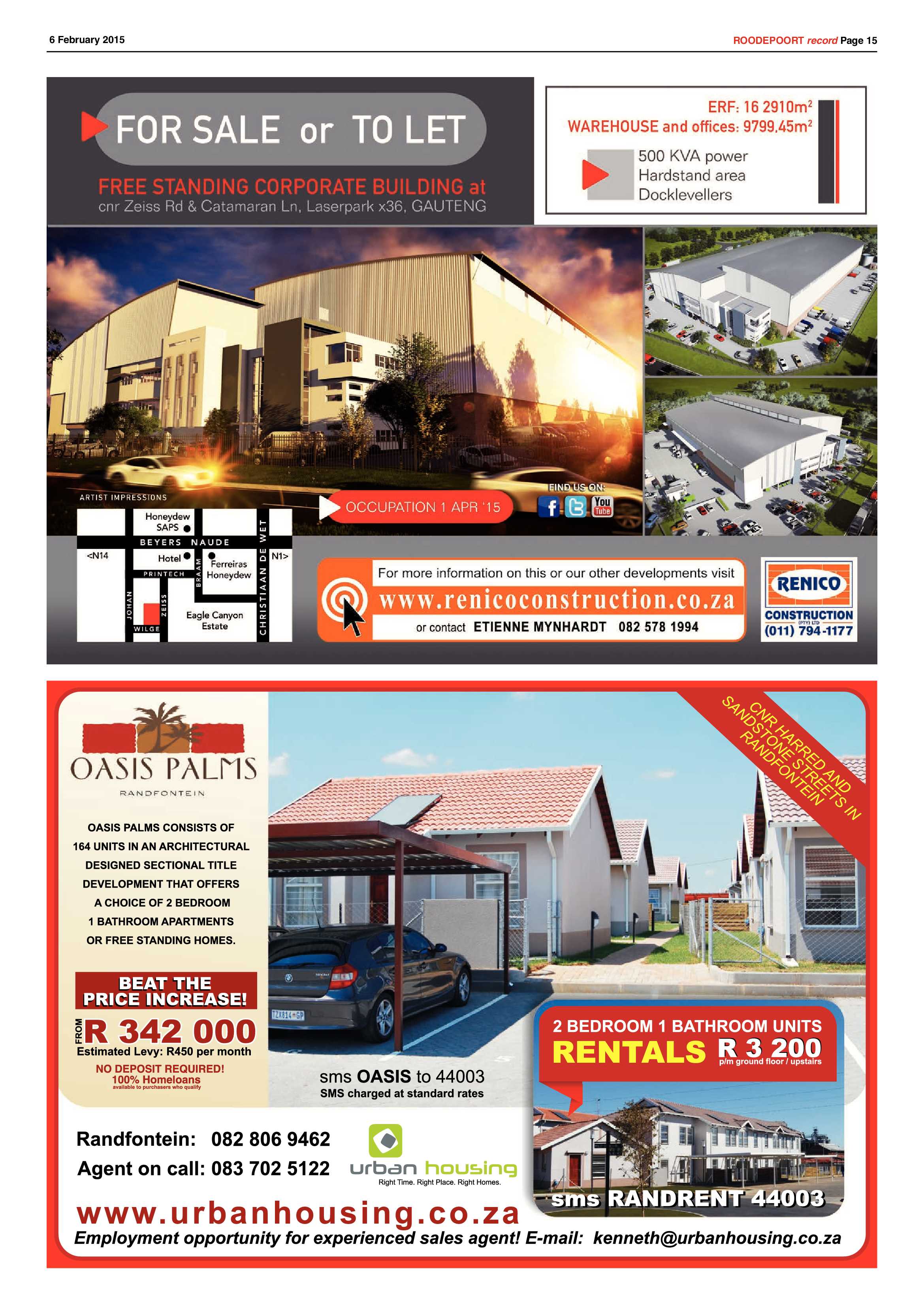 Roodepoort Record 6 February 2015 page 15