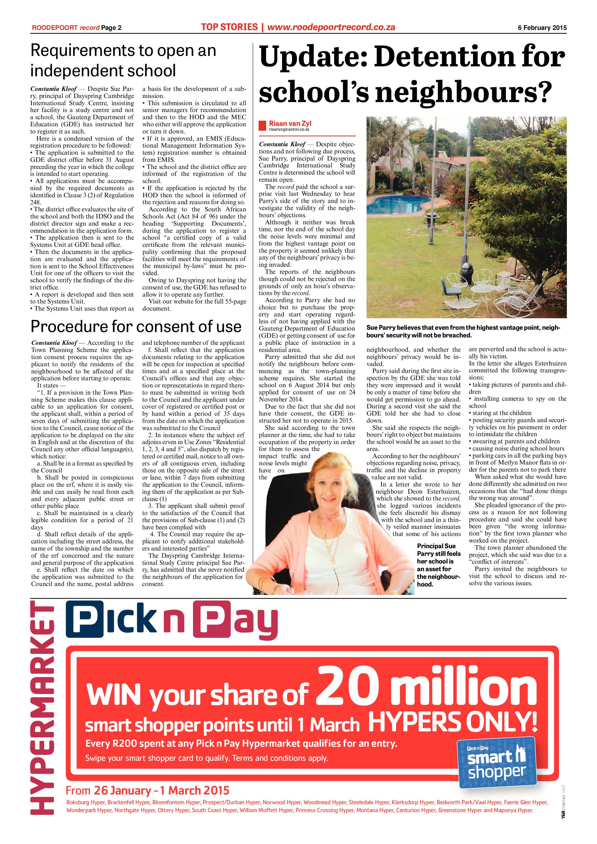 Roodepoort Record 6 February 2015 page 2