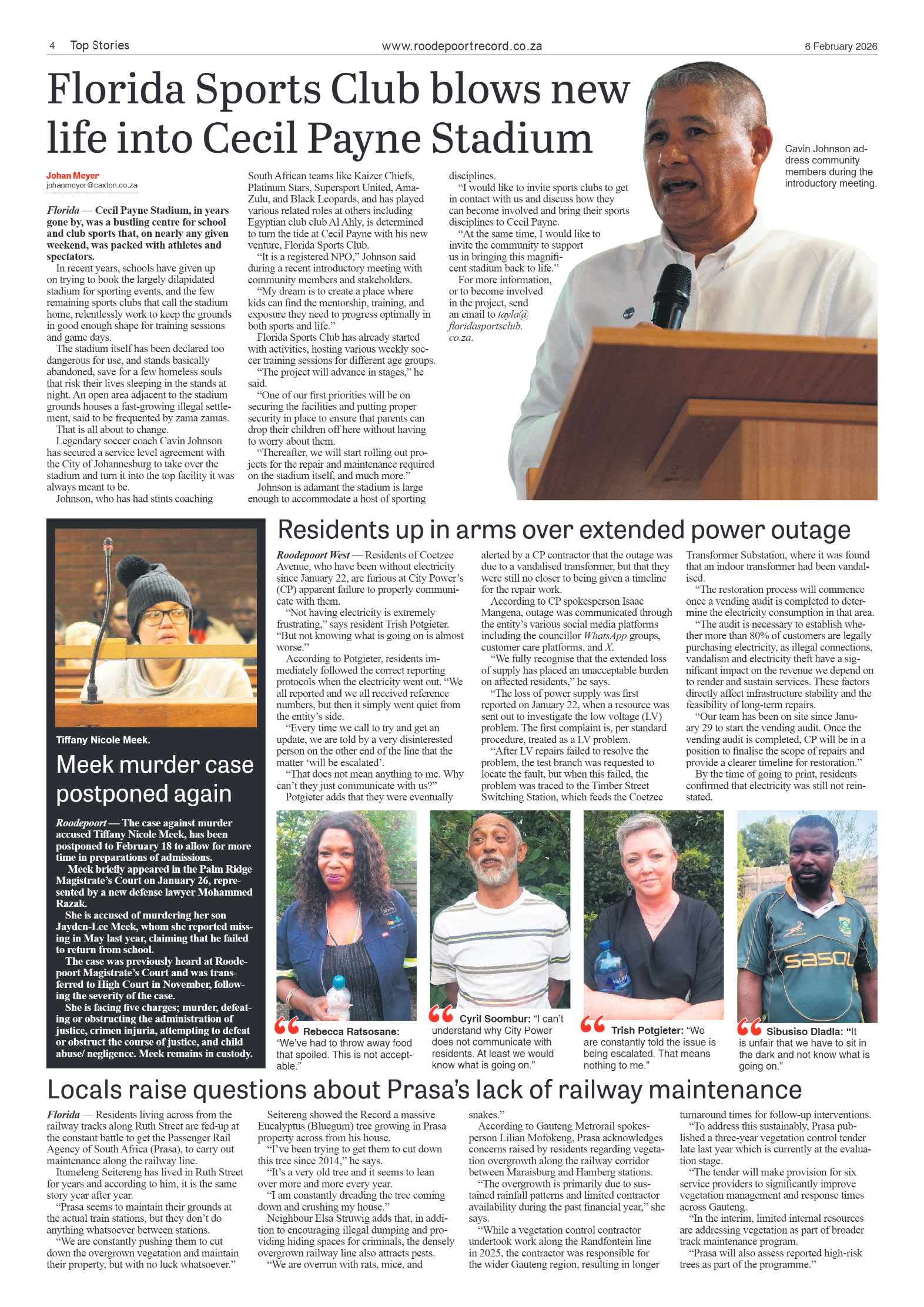 Roodepoort Record 6 February 2026 page 4
